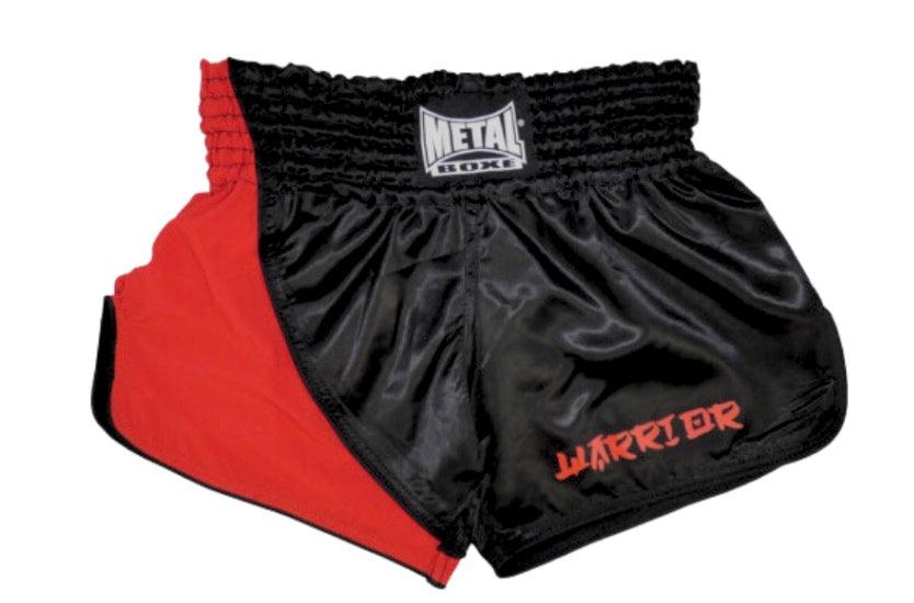 Short de Kick Boxing Metal Boxe Warrior Rouge