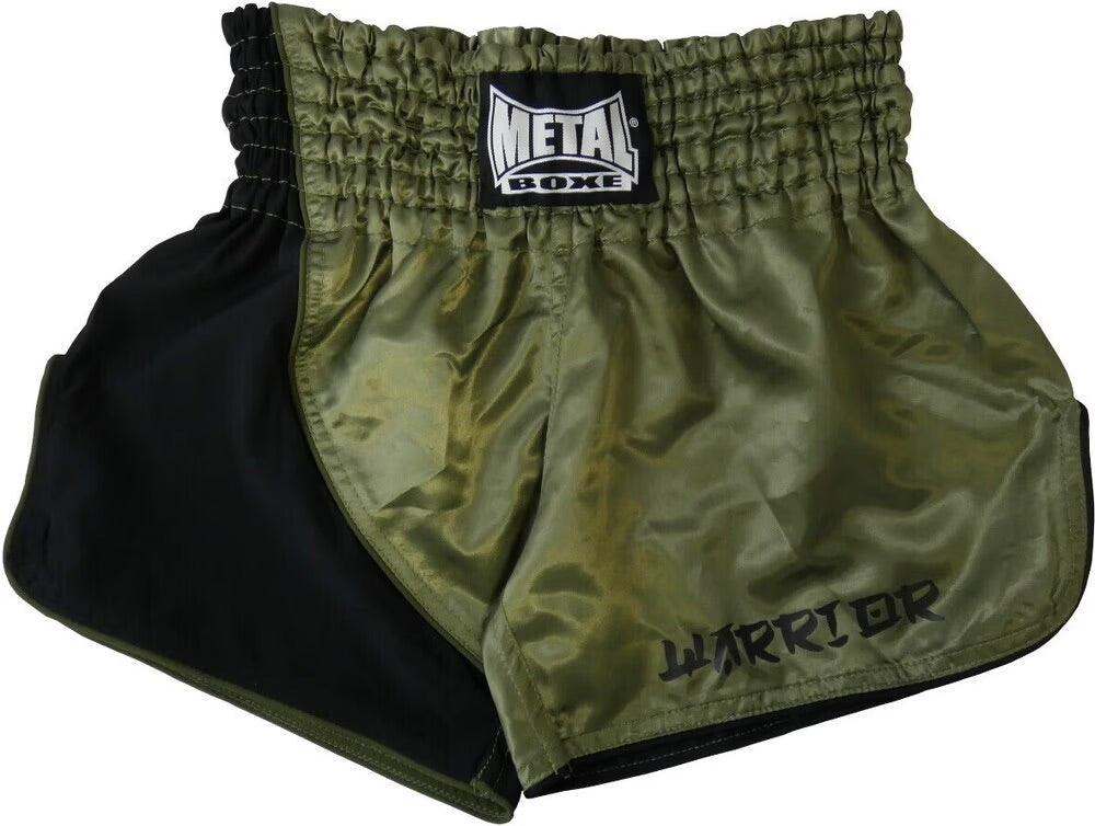 Short de Kick Boxing Metal Boxe Warrior Kaki