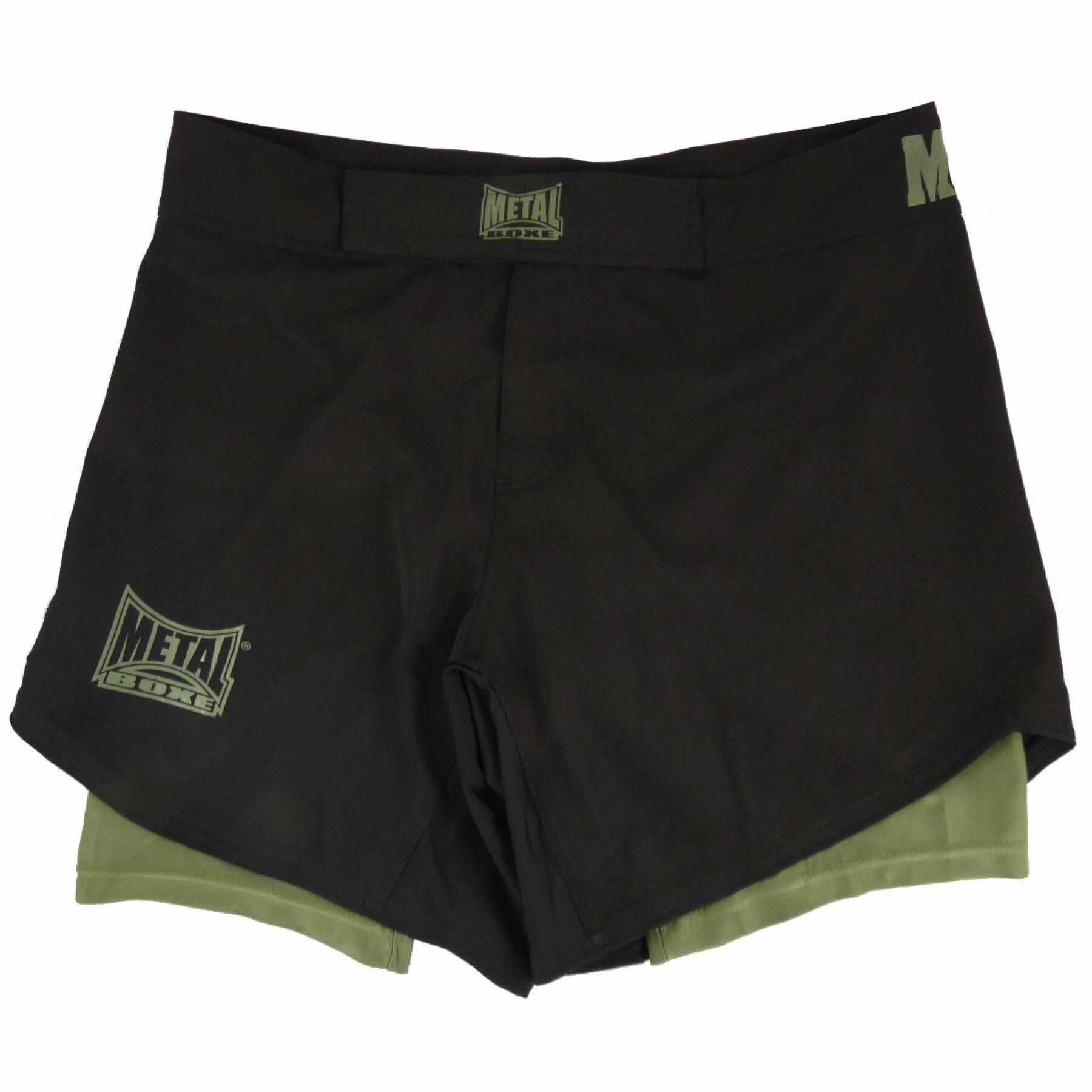 Short de MMA Metal Boxe Dual Noir