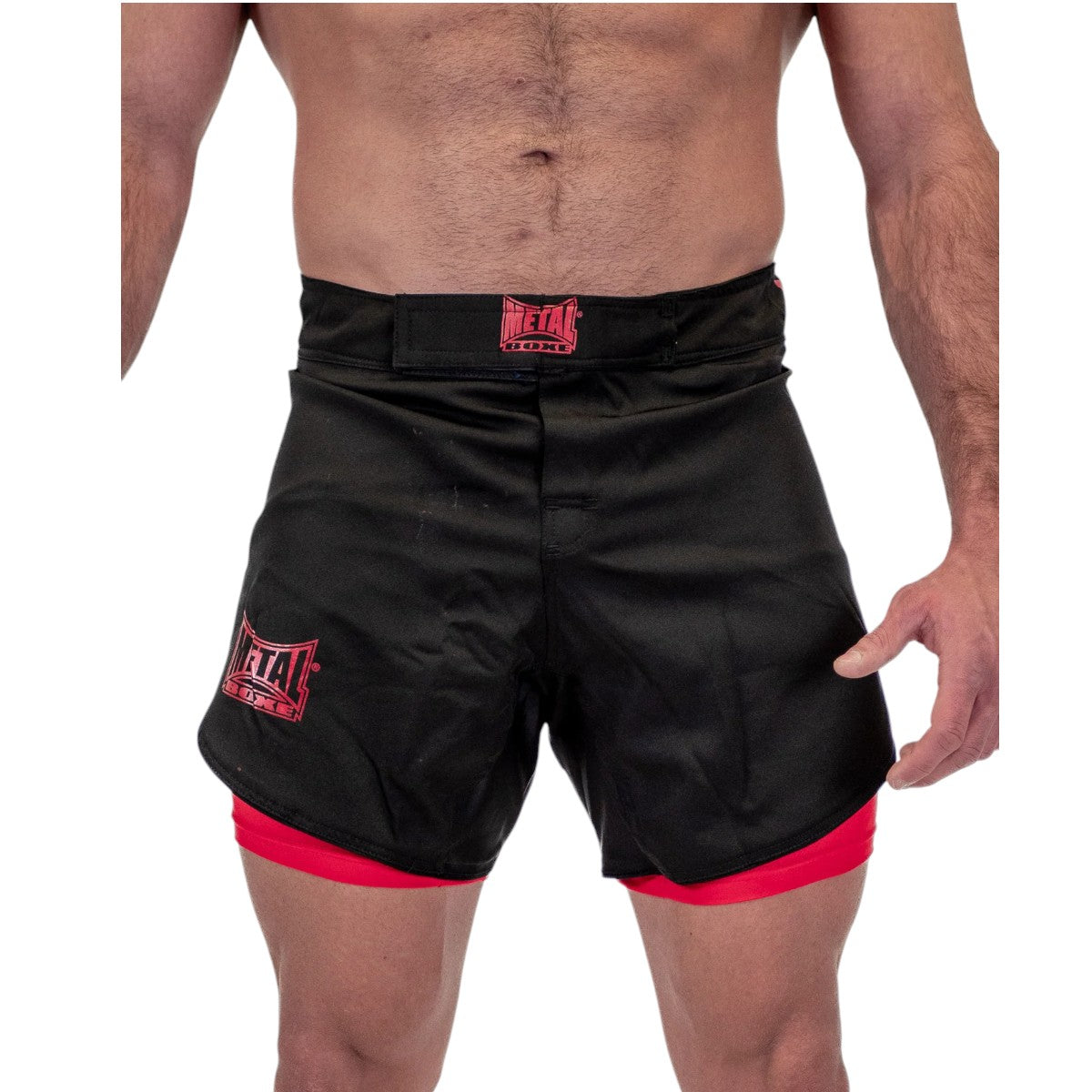 Short de MMA Metal Boxe Dual Noir