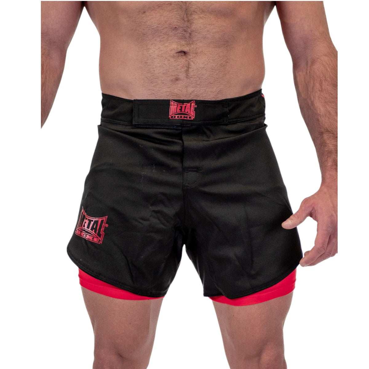 Short de MMA Metal Boxe Dual Noir