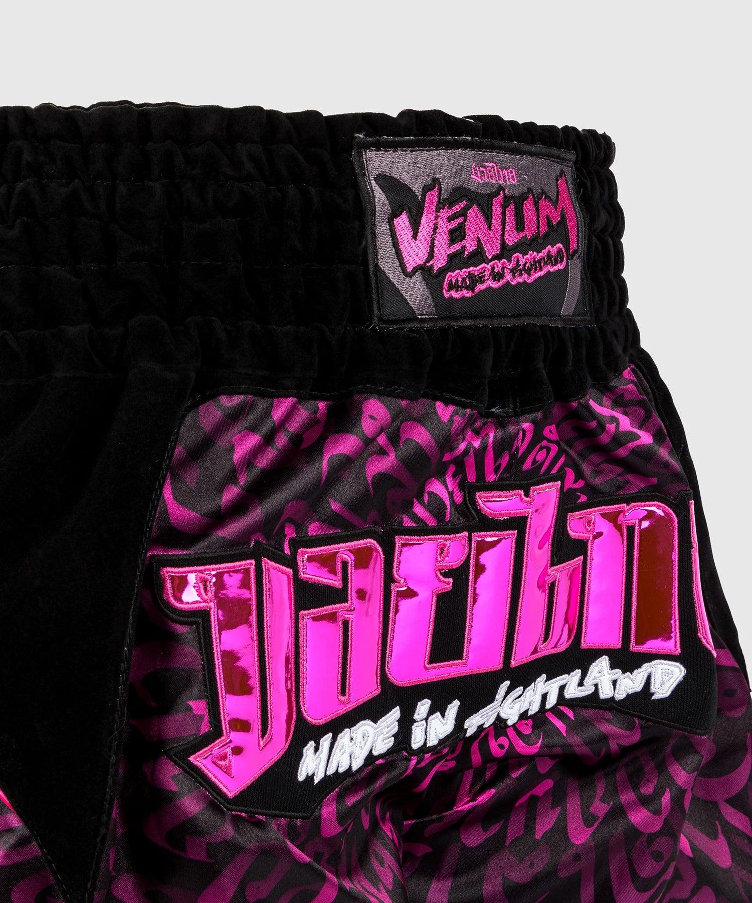 Short de Muay Thai Venum Attack 2.0 - Noir/Rose "épuisé"