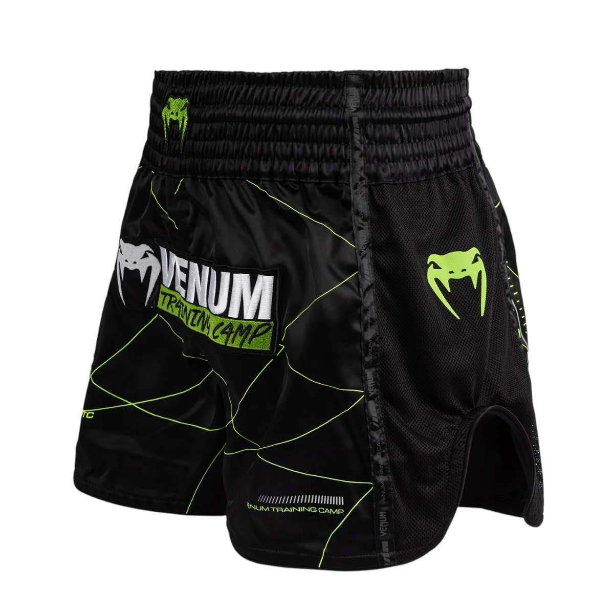 Short de Muay Thaï Venum Training Camp 4.0 - Noir/Vert Néon