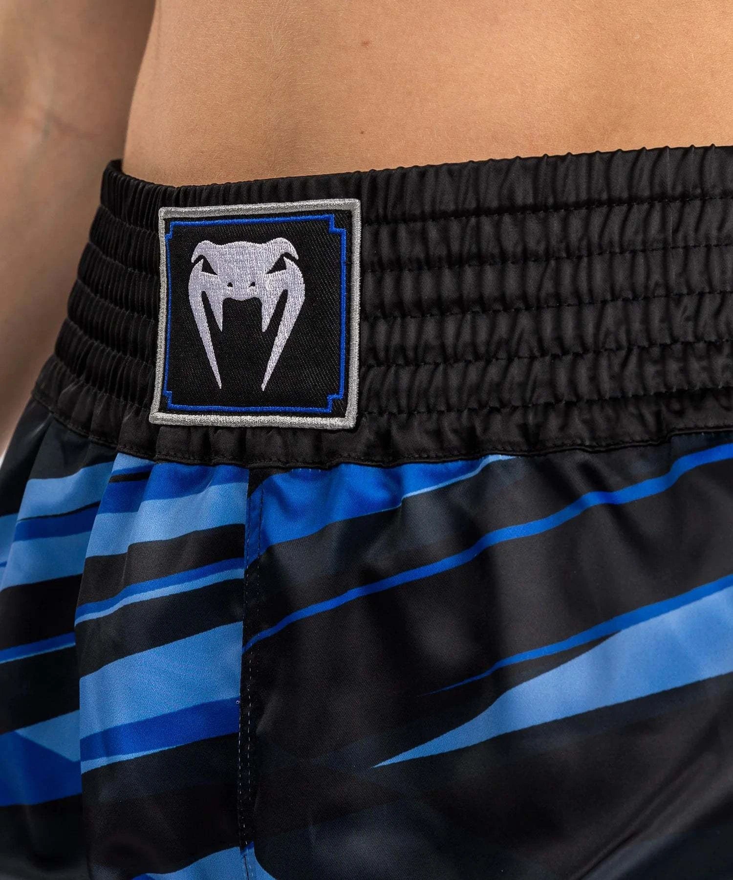 Short de Muay Thai pour Femmes Venum Abyss - Bleu Foncé
