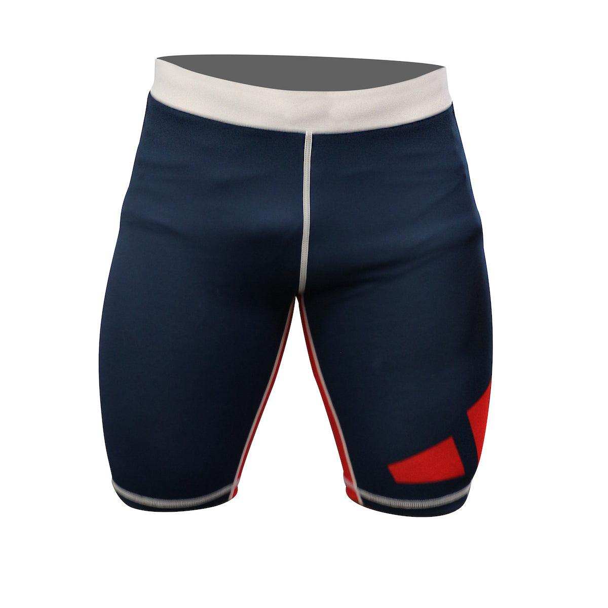 Short de compression Vale Tudo Adidas - Bleu/Blanc/Rouge - CSS02