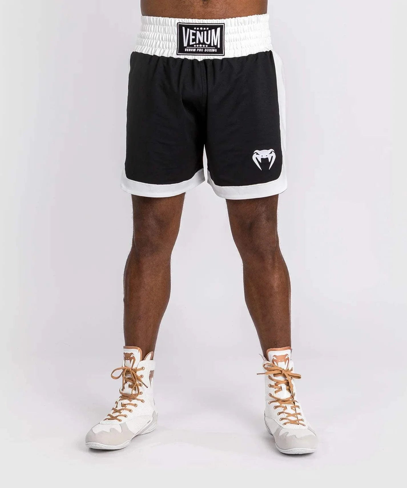 Short de Boxe Anglaise Venum Classic - Noir/Blanc