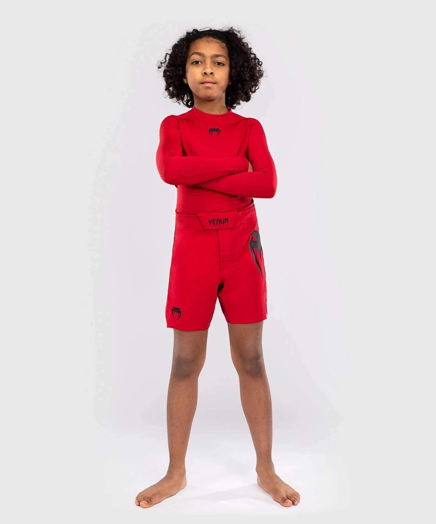 Short De Boxe Enfant Garçon 3-10 Ans - Runhomal MMA Kickboxing Muay Thai Fitness Training
