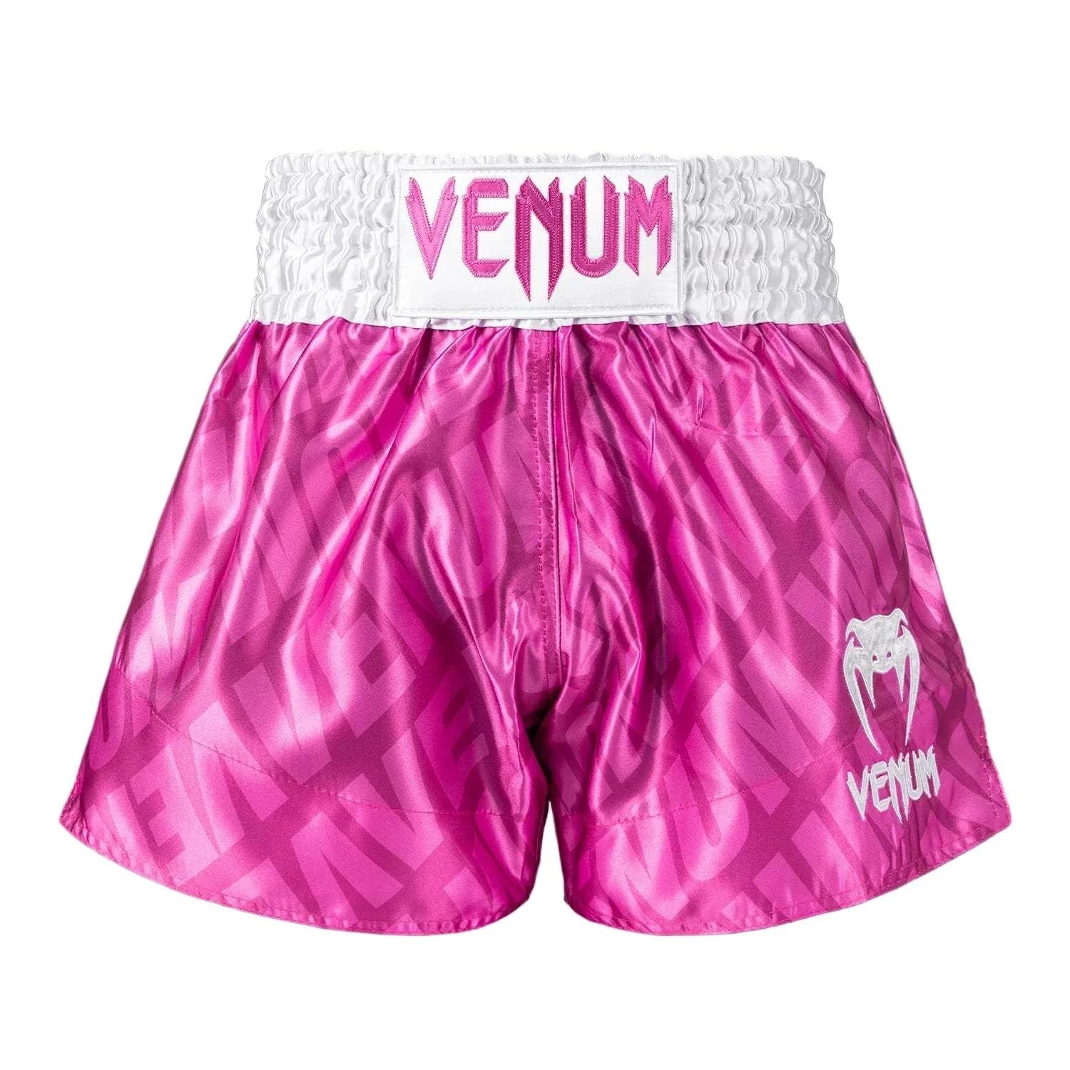 Shorts Muay Thaï Venum Contender XT – Rose Candy & Blanc