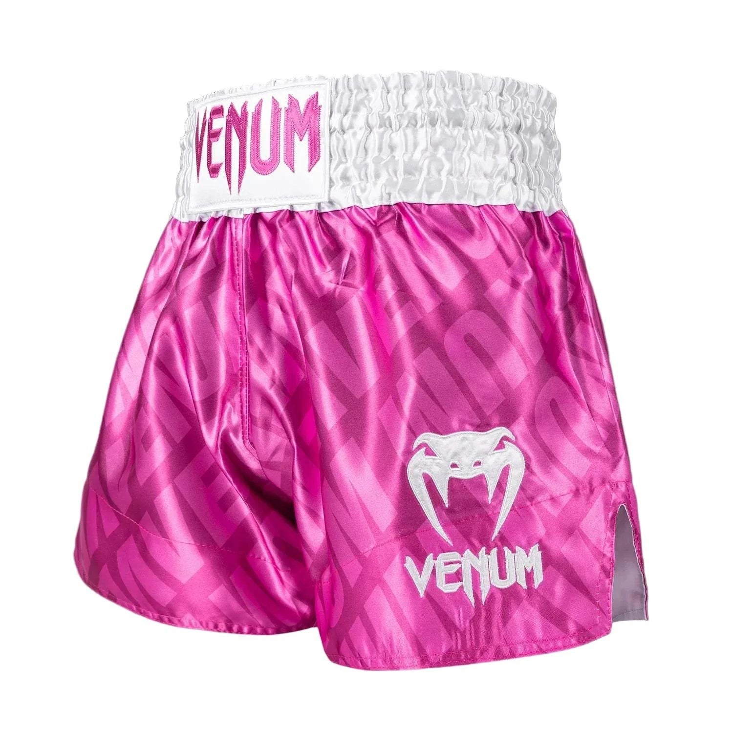 Shorts Muay Thaï Venum Contender XT – Rose Candy & Blanc