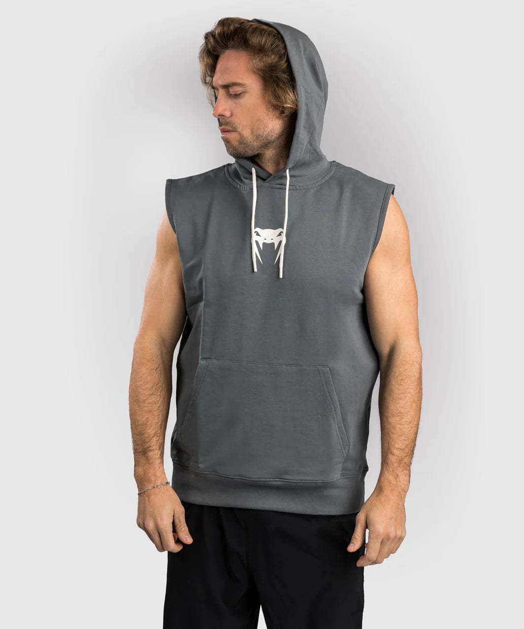 Sweat à Capuche sans manches Venum Sparring – Gris Storm
