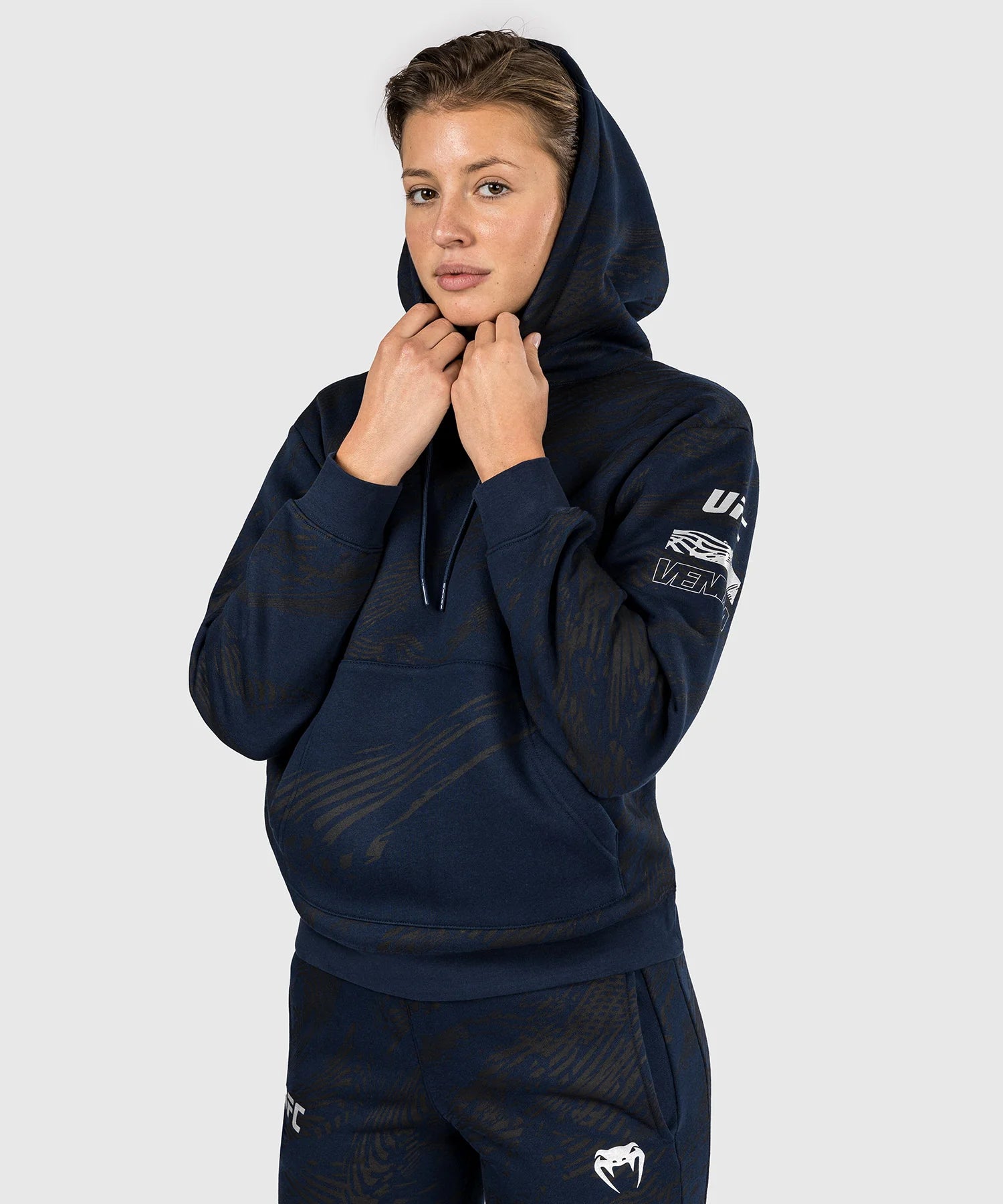 Sweatshirt à Capuche Femme UFC Fusion by Venum Authentic Fight Week - Bleu