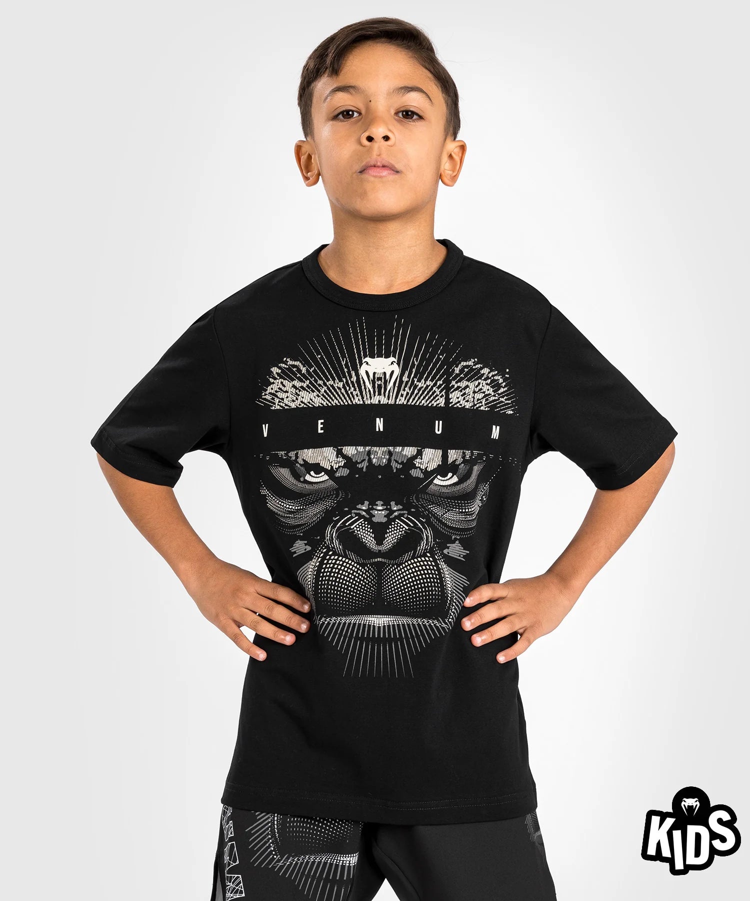 T-Shirt pour Enfants Venum Gorilla Jungle - Noir/Blanc