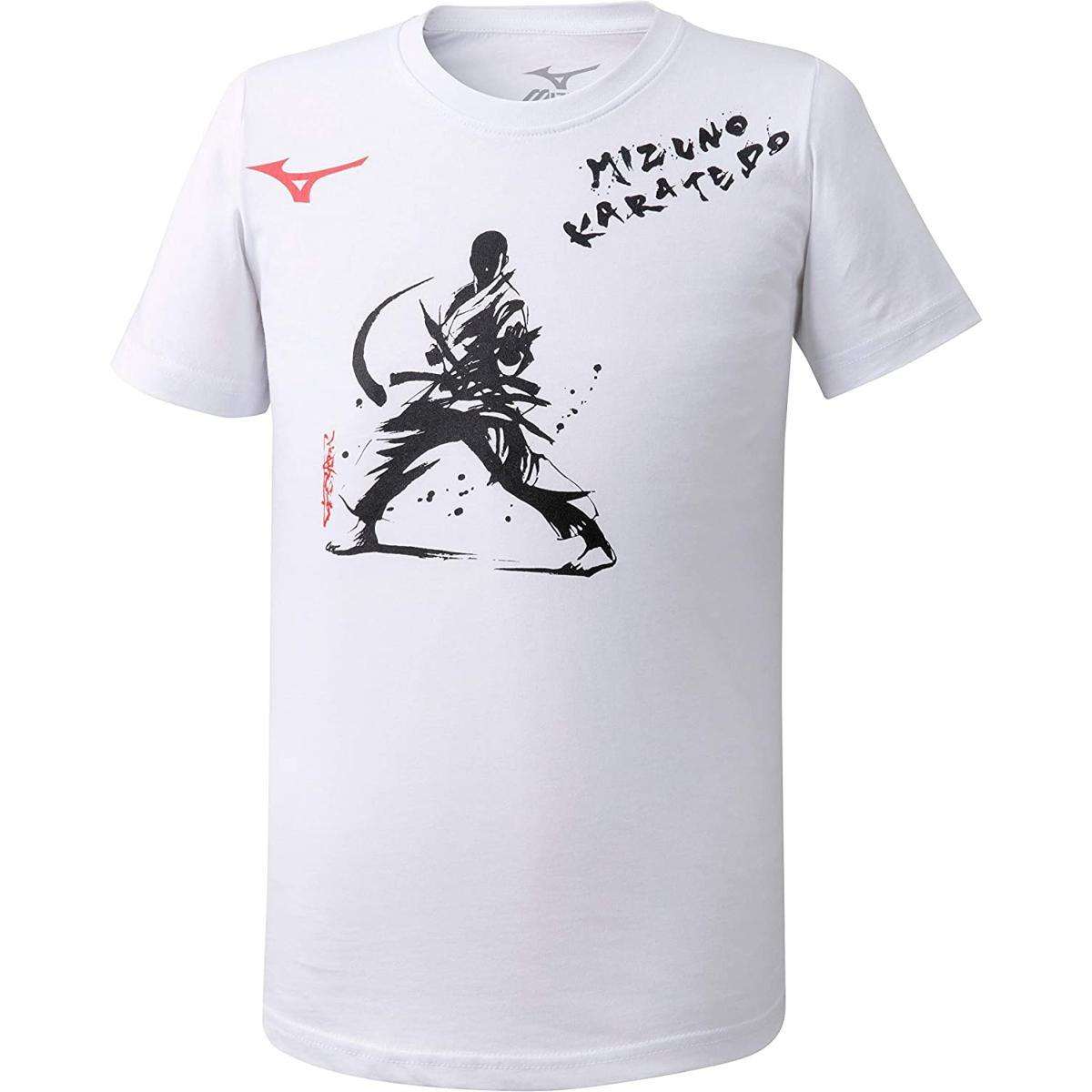 T-shirt de karaté Mizuno Karatedo Tee blanc