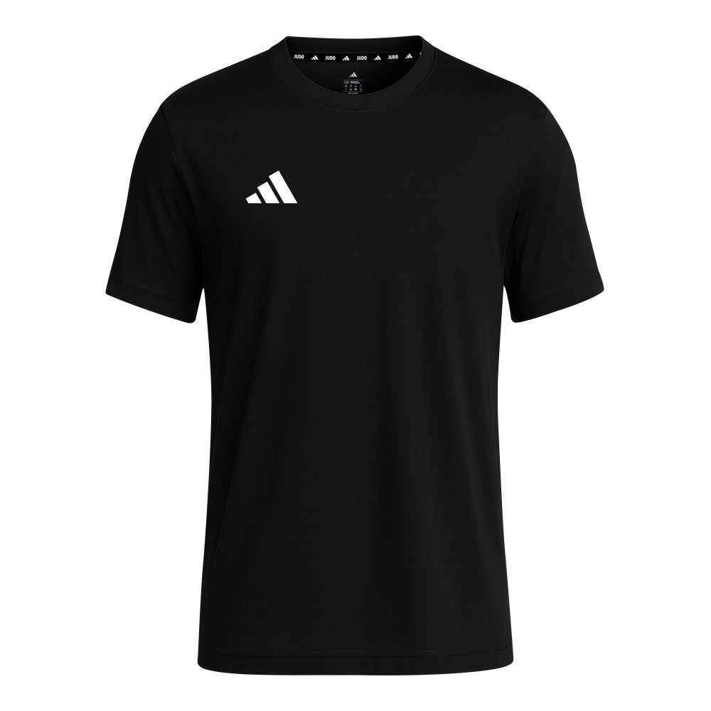 T-shirt Judo adidas noir avec graphisme martial confortable et coupe régulière