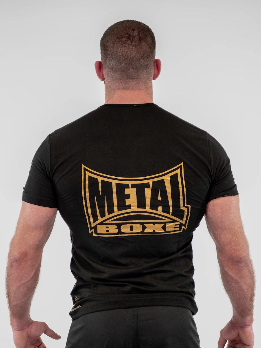 T-shirt Metal Boxe HEXAGONE MMA - Noir