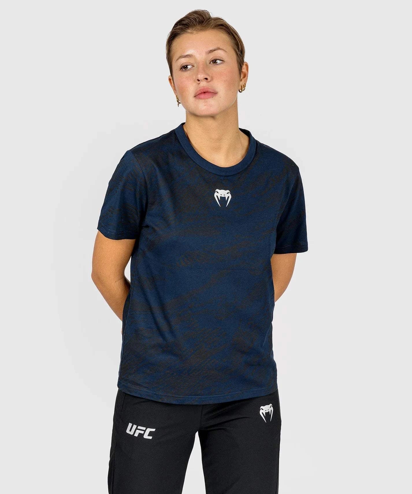 T-shirt UFC Fusion by Venum Femme Authentic Fight Week - Bleu Océanique