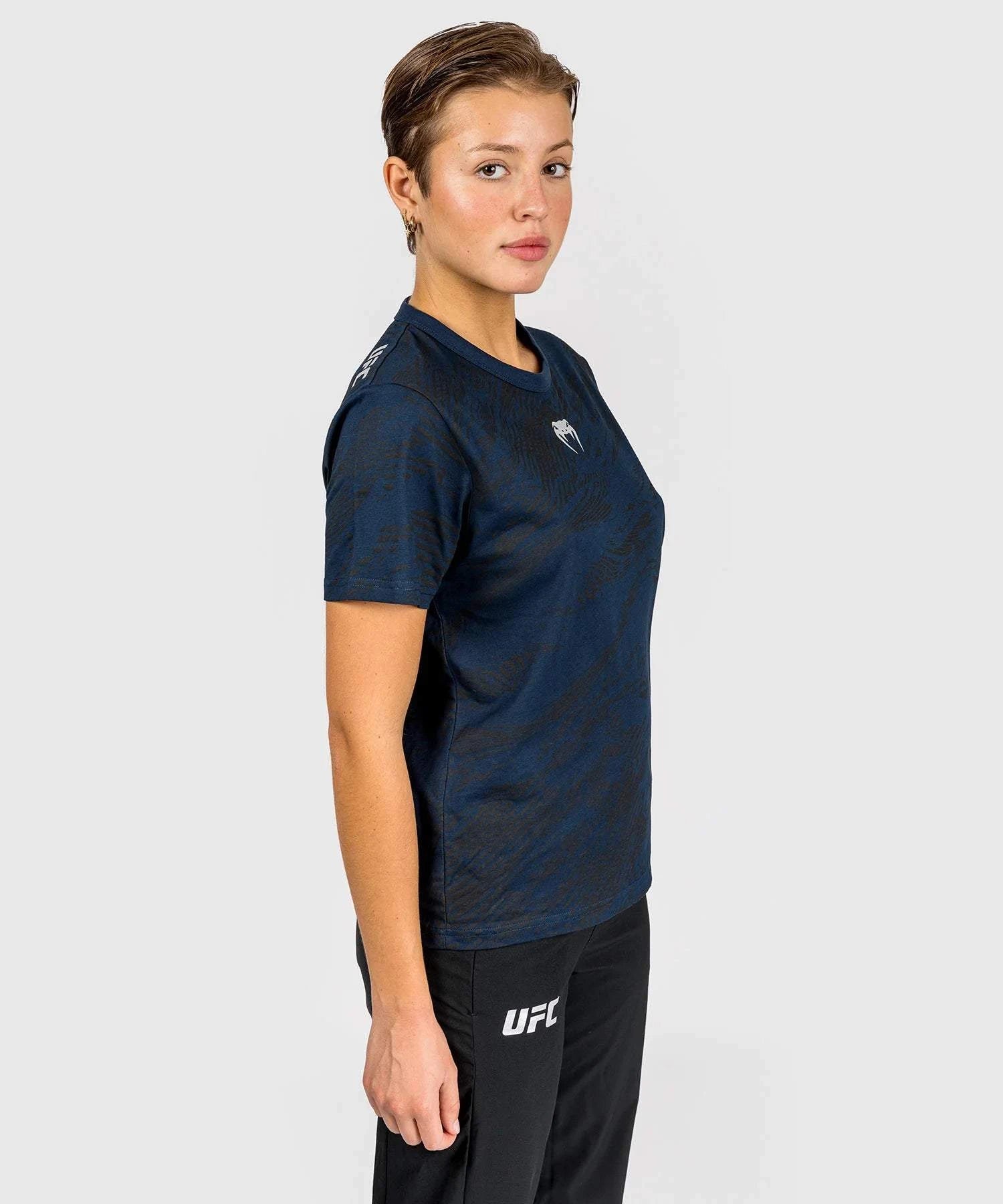 T-shirt UFC Fusion by Venum Femme Authentic Fight Week - Bleu Océanique
