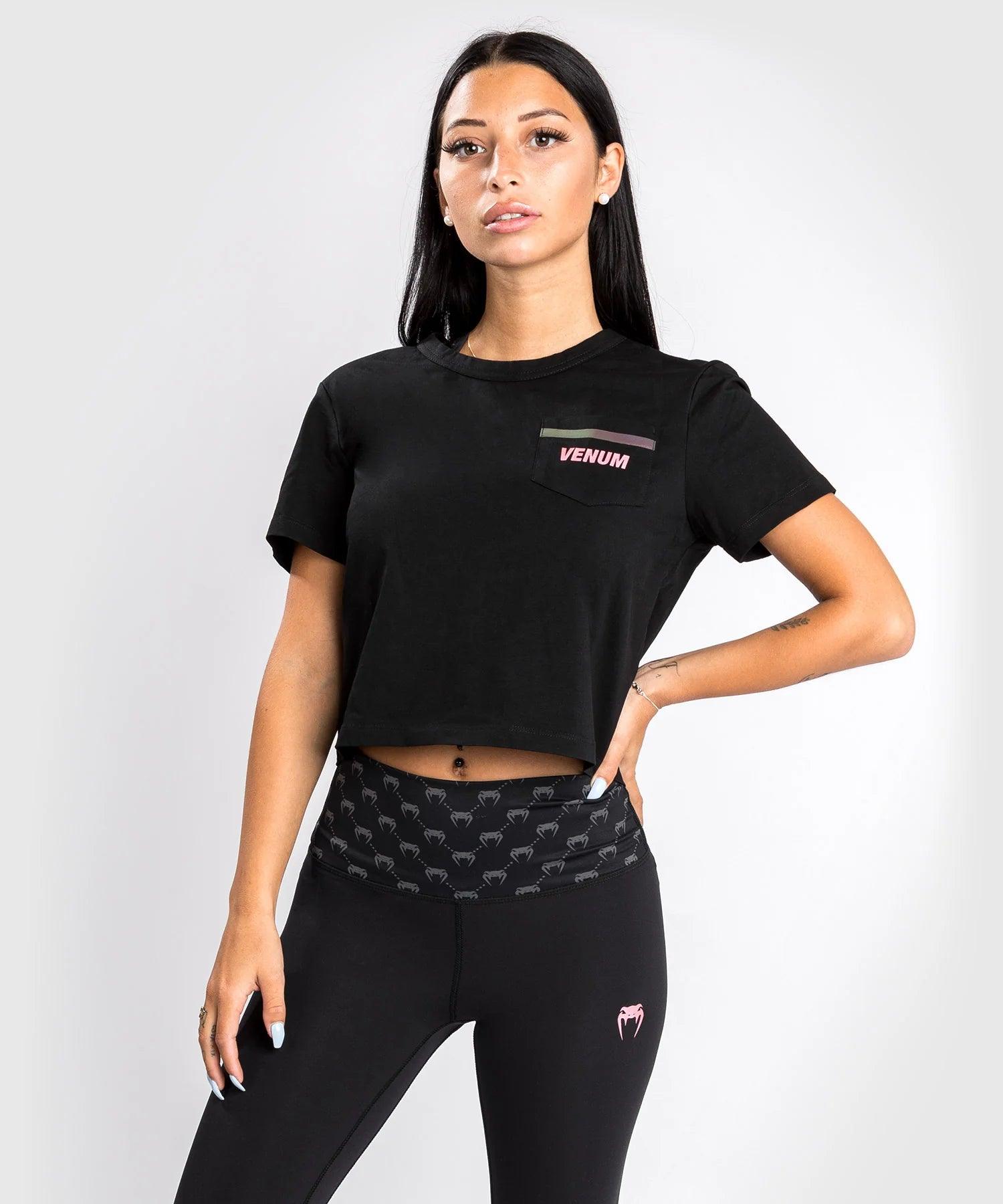 T-shirt Venum Pink Pocket- Pour Femme - Noir/Or Rose