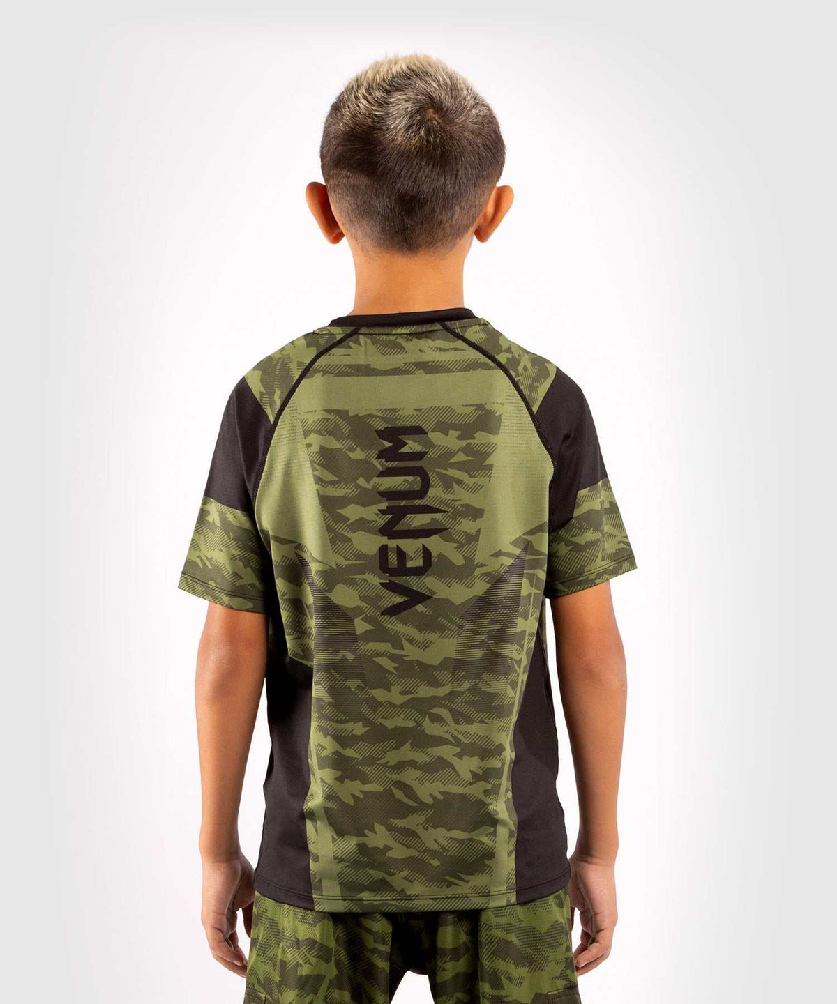 T-shirt Dry Tech enfant Venum Trooper kaki noir respirant sport