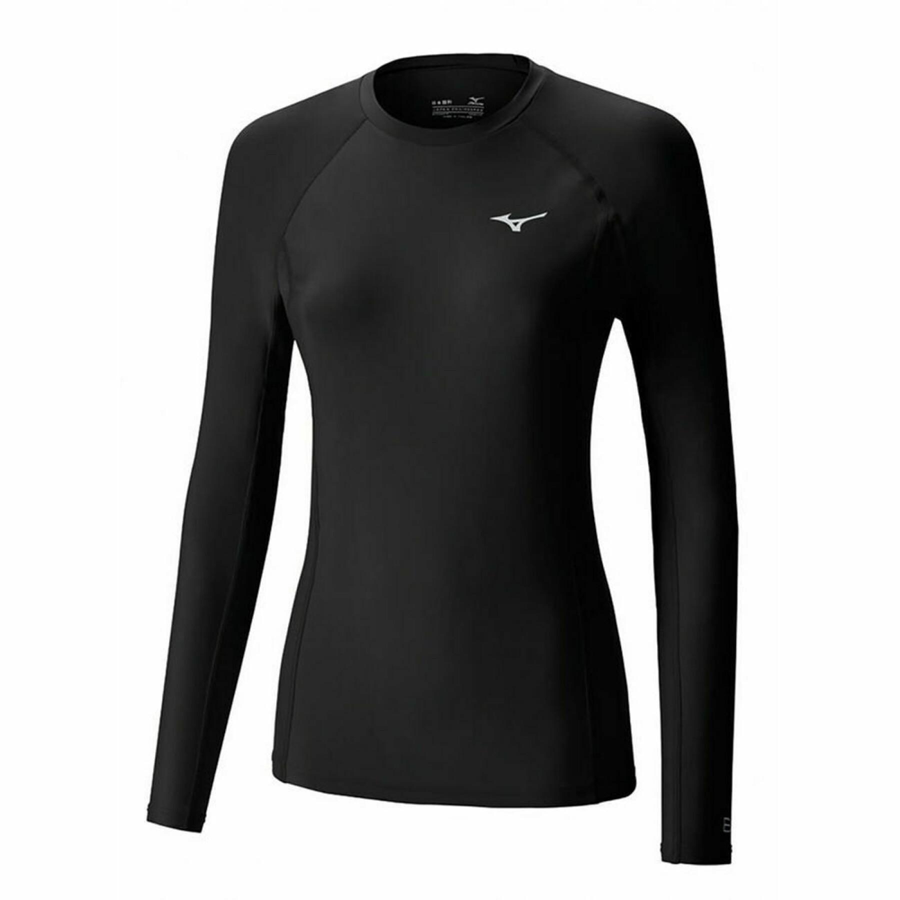 T-shirt de compression Mizuno Manches Longues Femme - Noir