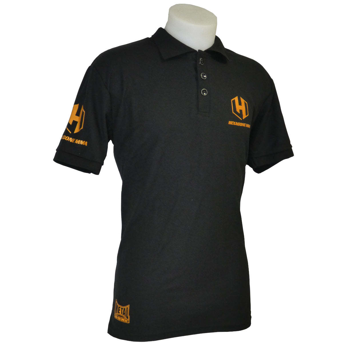 Polo Metal Boxe Hexagone MMA - Noir