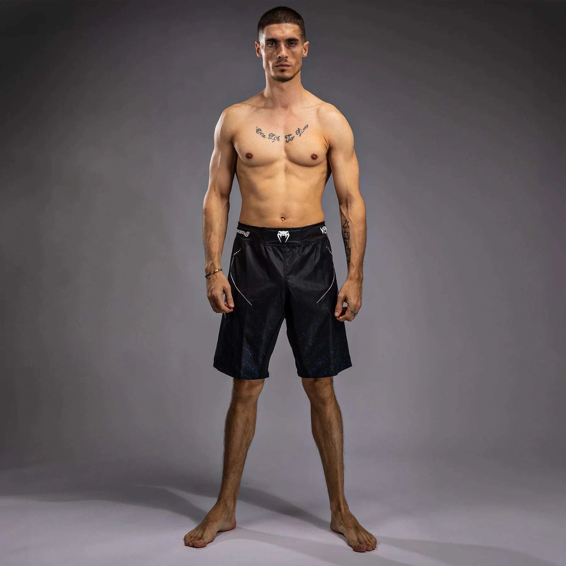 Venum x TEKKEN 8 - Jin Kazama Fight Shorts - Blue/Black/White