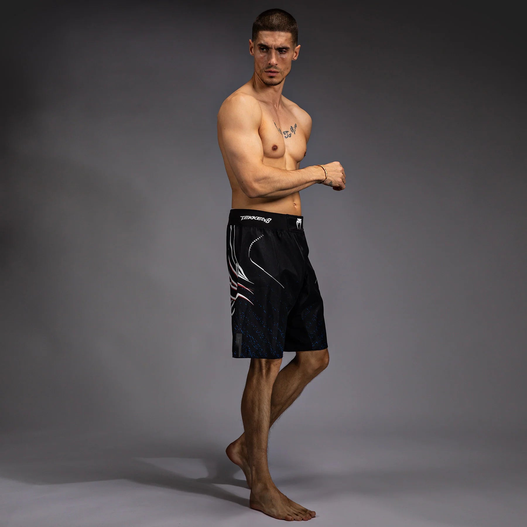 Venum x TEKKEN 8 - Jin Kazama Fight Shorts - Blue/Black/White