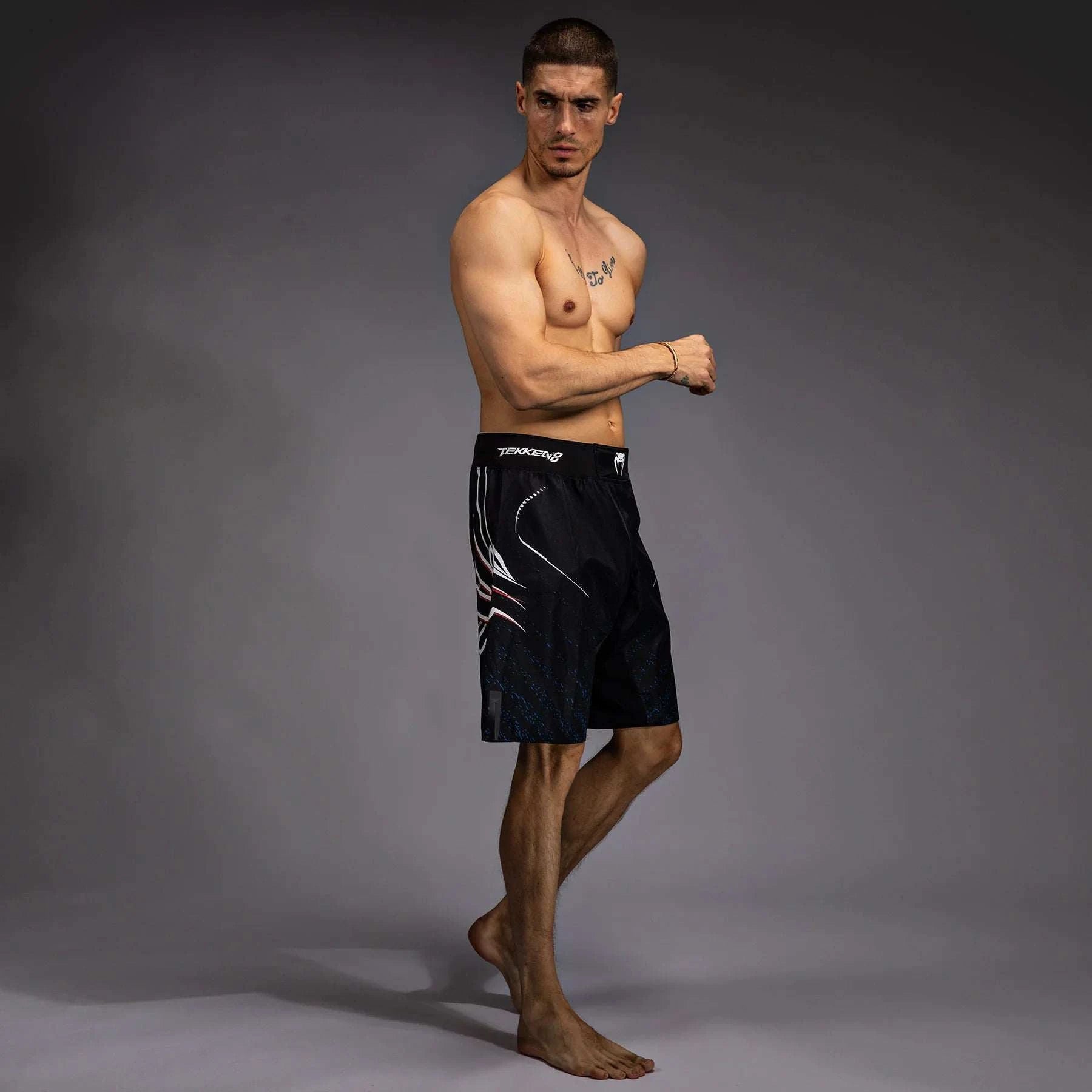 Venum x TEKKEN 8 - Jin Kazama Fight Shorts - Blue/Black/White