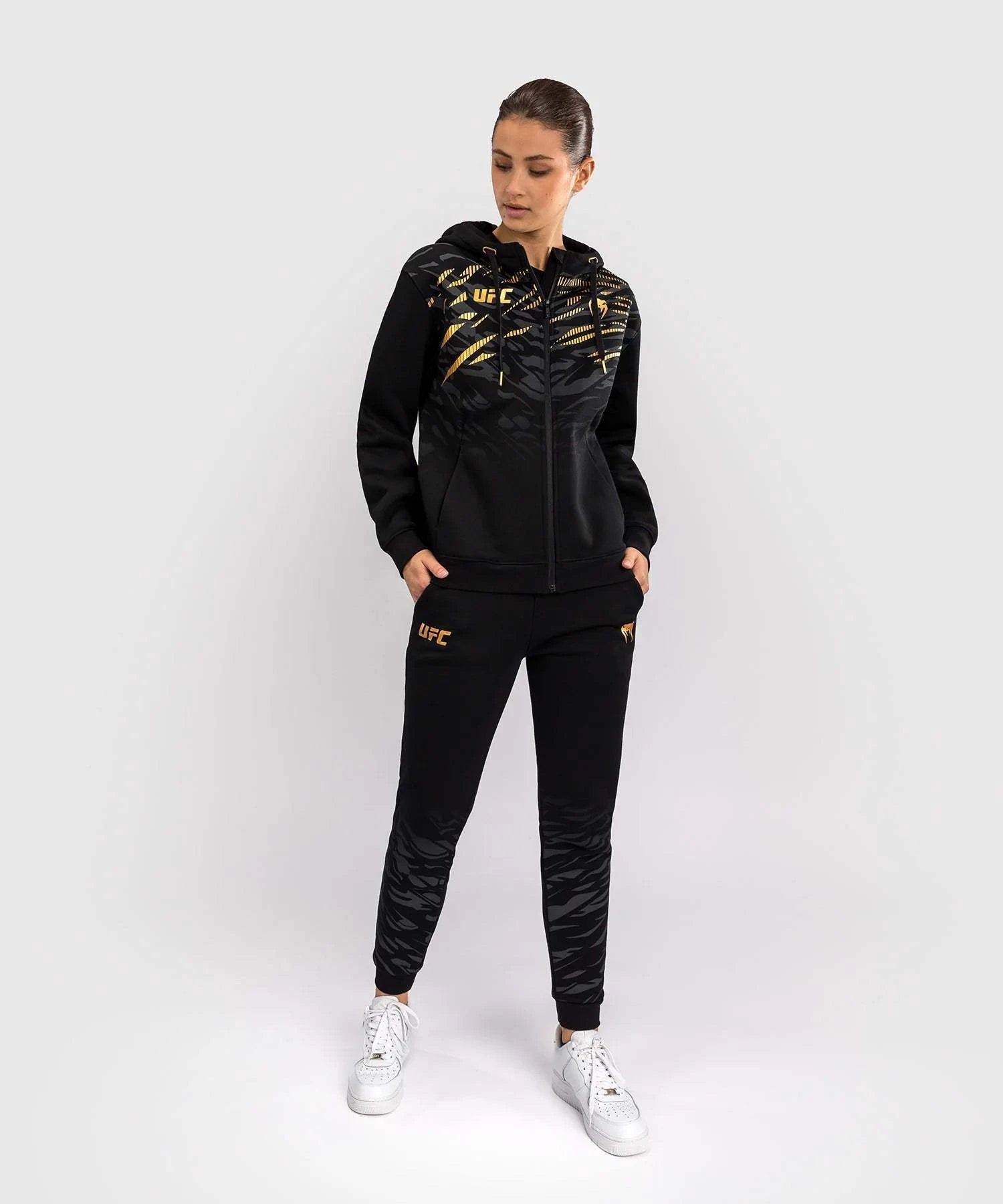 Veste à Capuche Zippé Femme UFC Fusion by Venum Replica - Champion - Noir