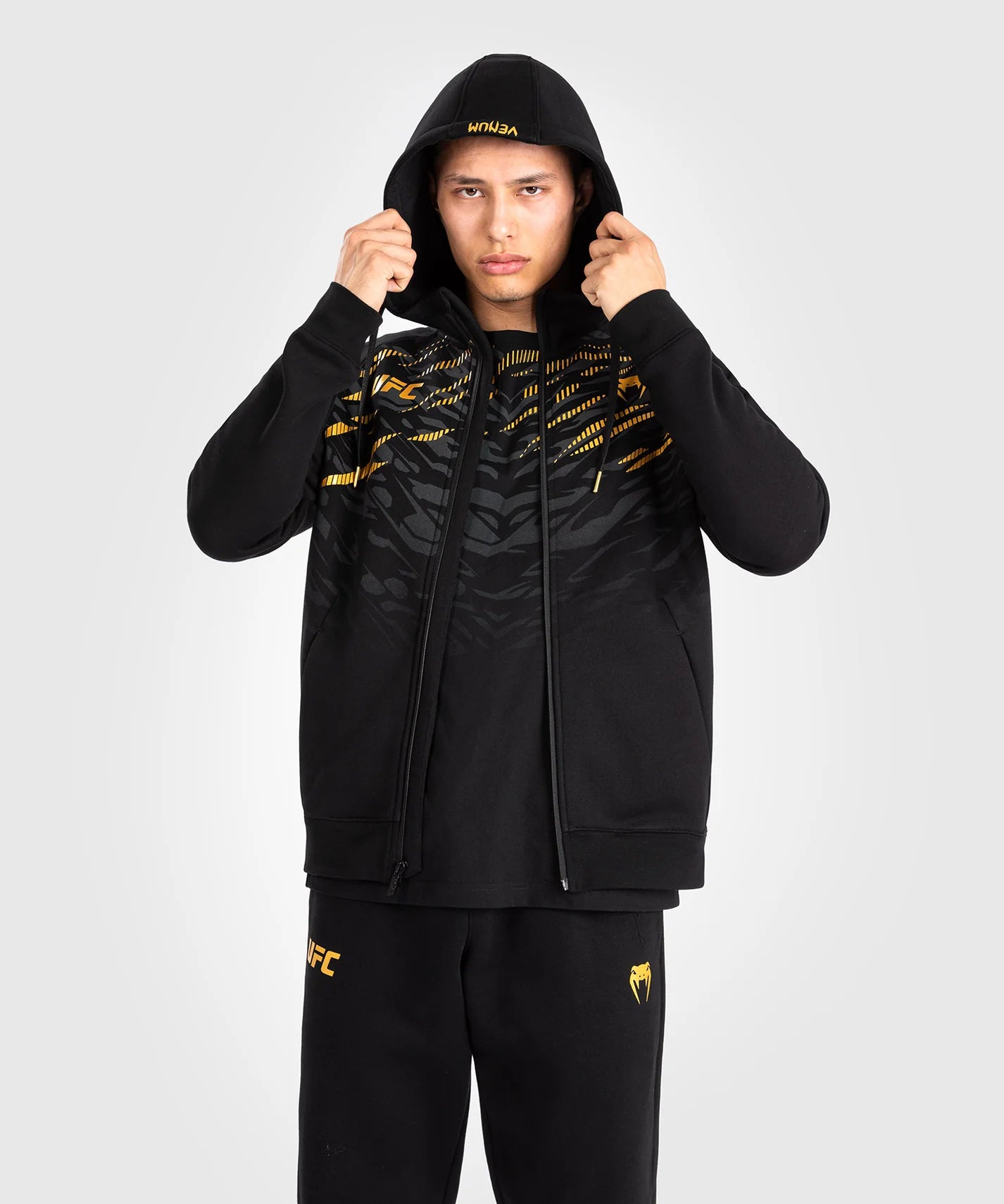 Veste à Capuche Zippé UFC Fusion by Venum Replica - Champion - Noir