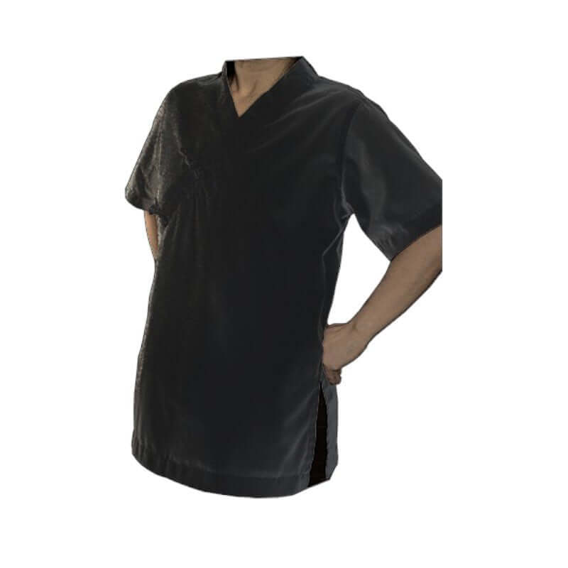 Veste de soin Taichitao en coton noir