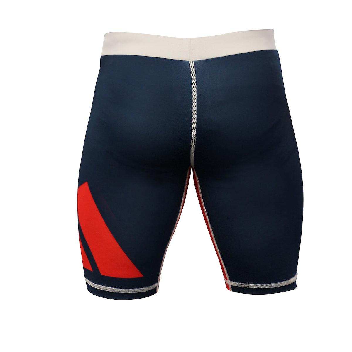 Short de compression Vale Tudo Adidas - Bleu/Blanc/Rouge - CSS02