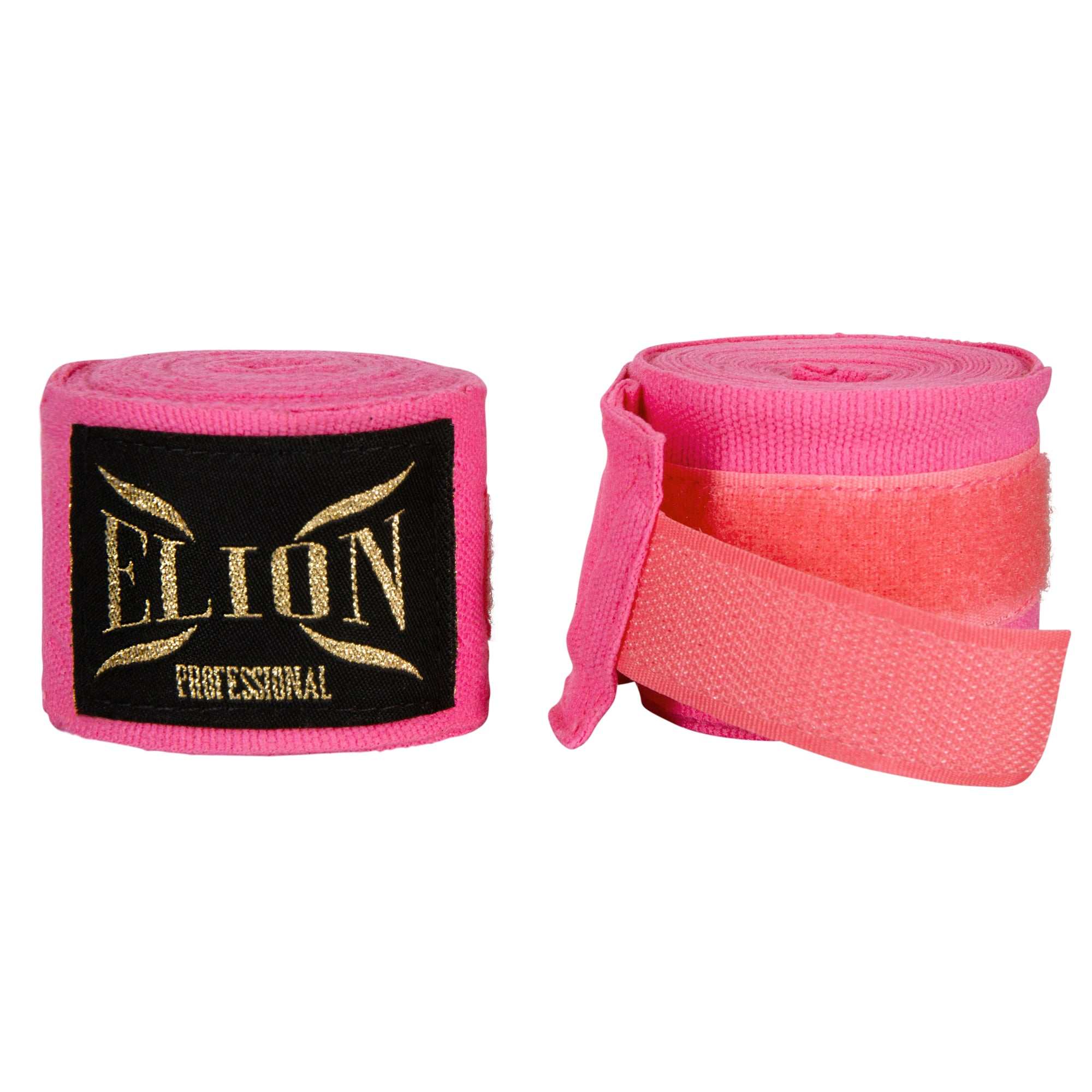 Attache pouce et fermeture velcro des bandes ELION rose