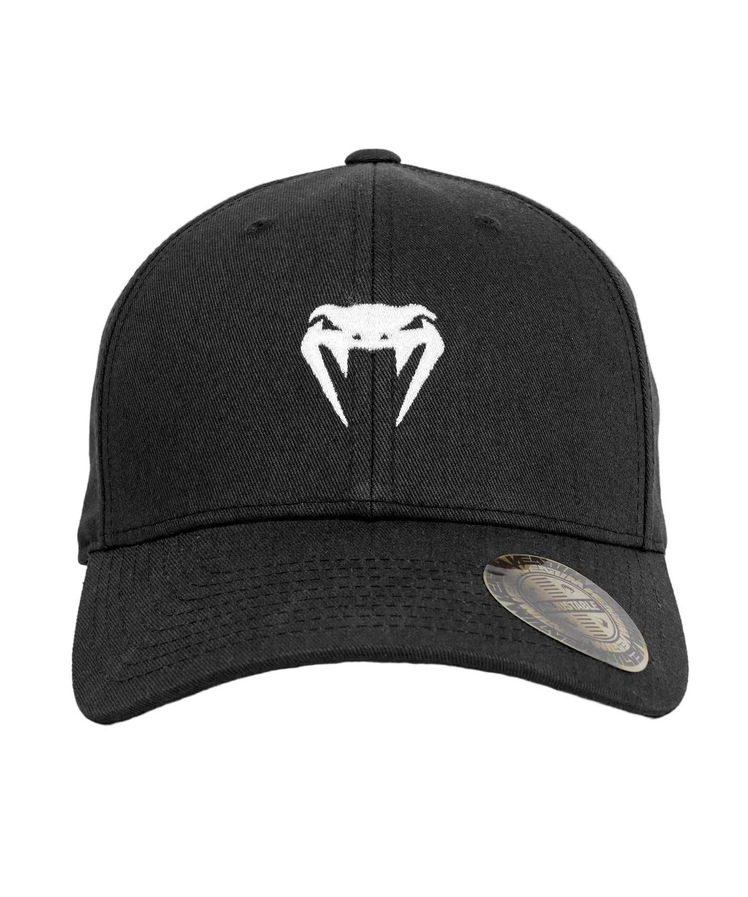 Casquette Venum Classic 2.0 noire avec logo brodé blanc et fermeture ajustable