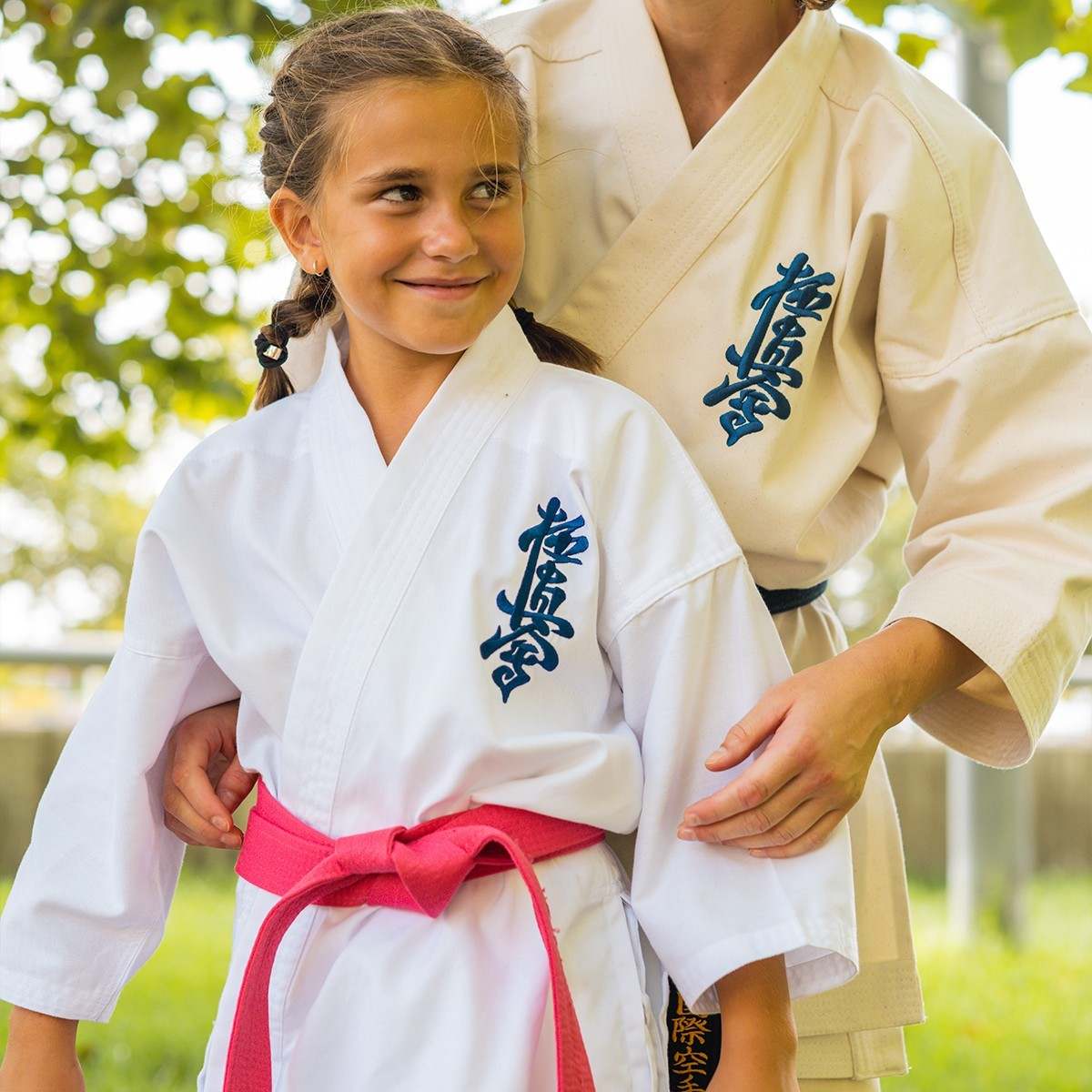 Ceinture arts martiaux rose FUJIMAE Styles - 280 cm