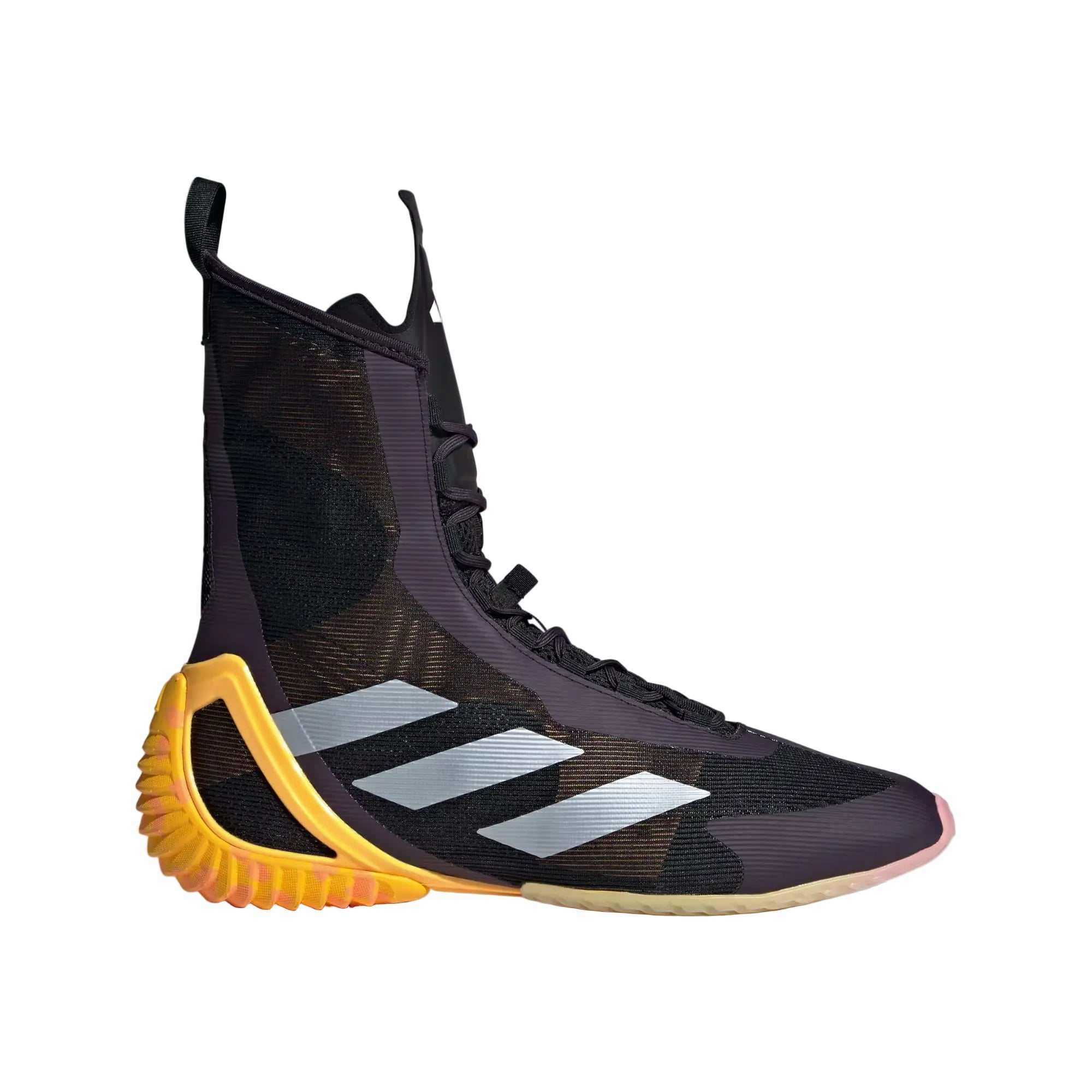 Chaussures de boxe adidas Speedex Ultra noir, vue de profil