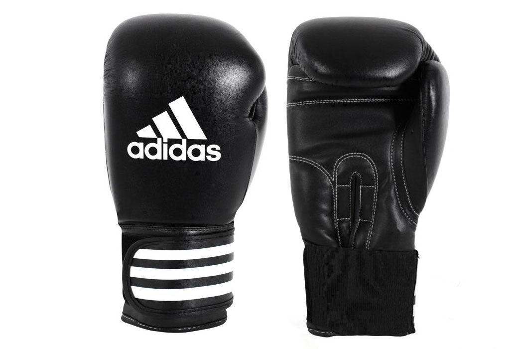 Gants de boxe en cuir Adidas - Noir (ADIBC01) - Boutique des Arts Martiaux
