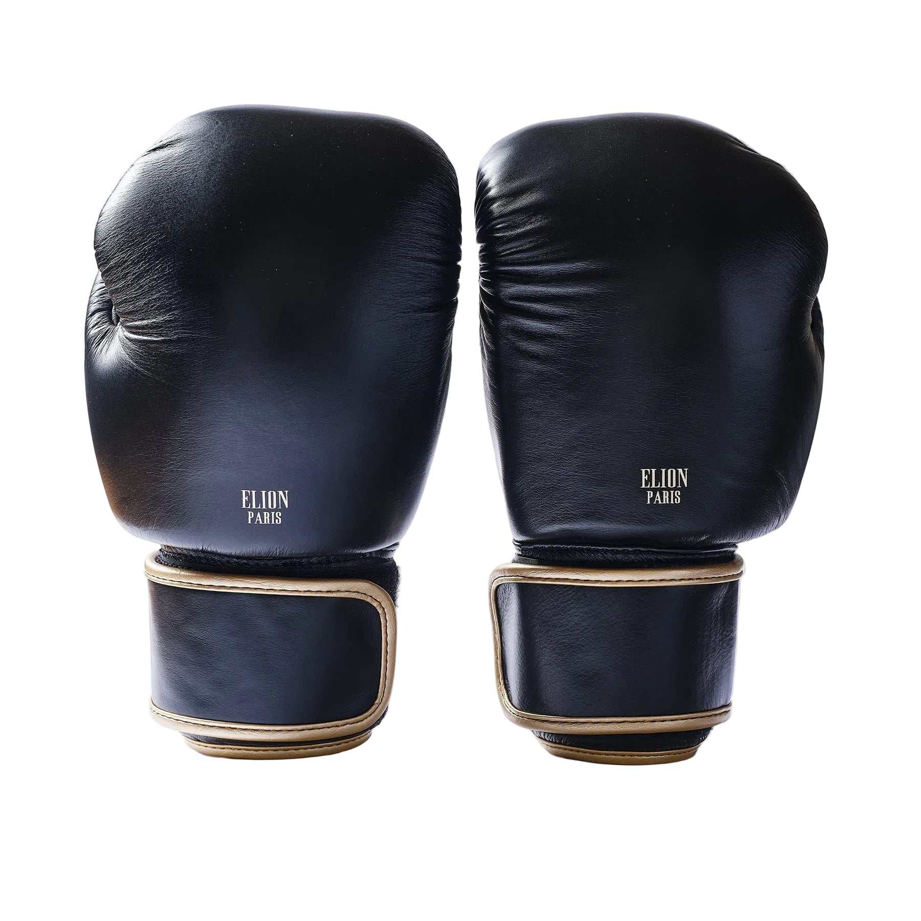 Gants de boxe ELION Collection Paris noir et or en cuir de vache
