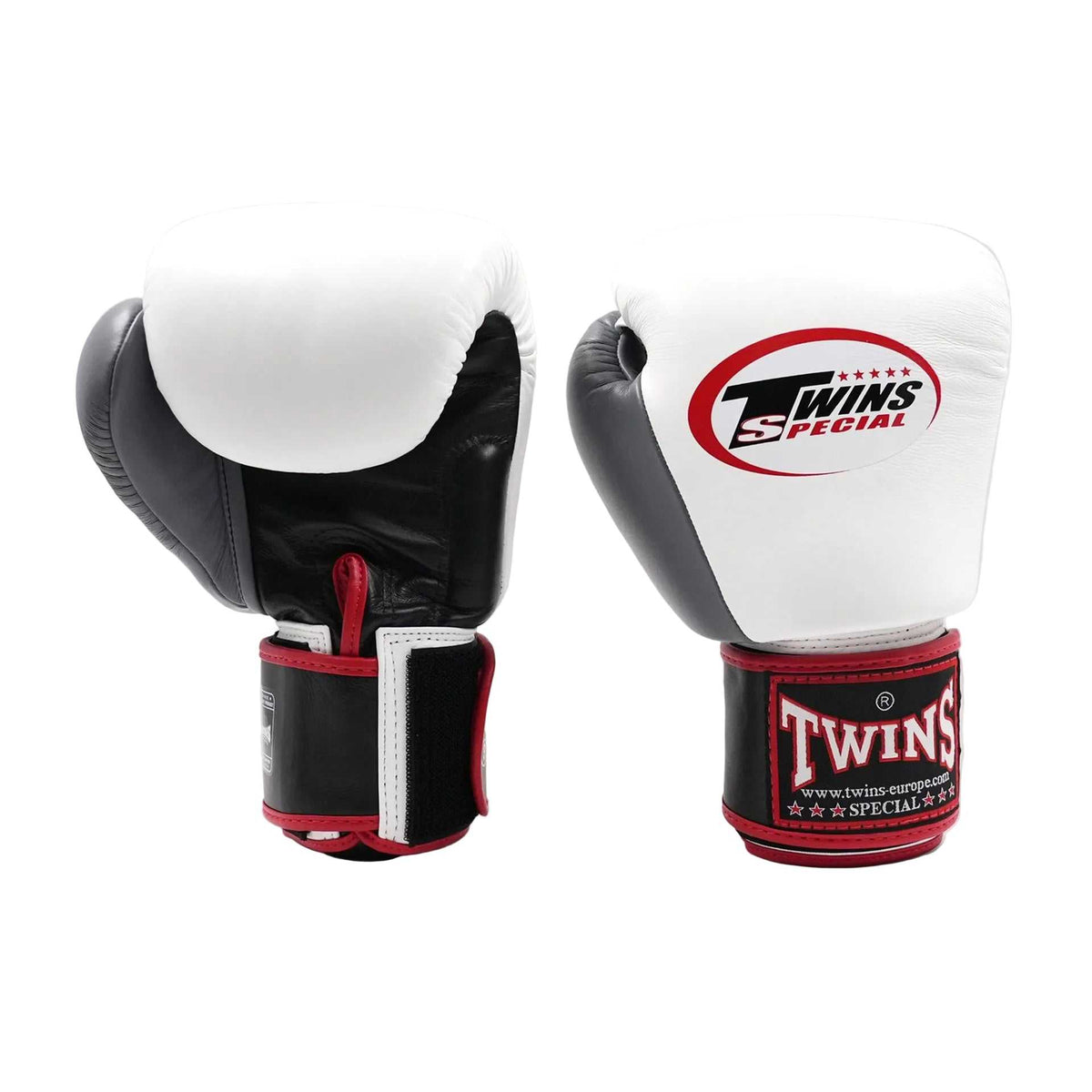 Gants de boxe Twins BGVL3 3 tons Noir Blanc Gris