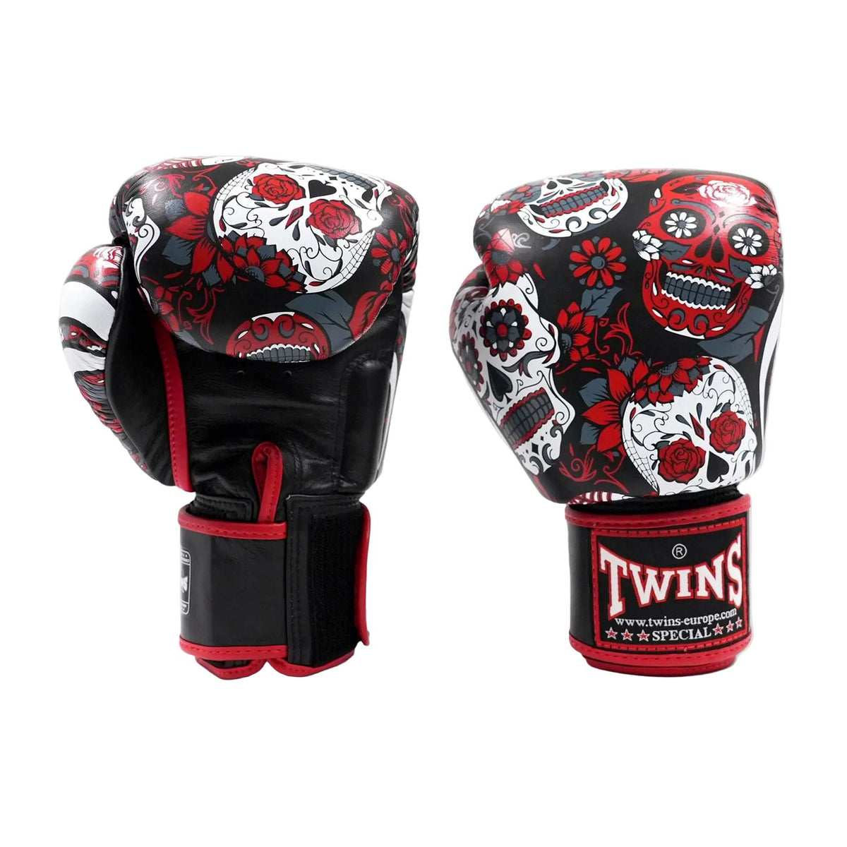Gants de boxe Twins Fantasy Skull Rouge