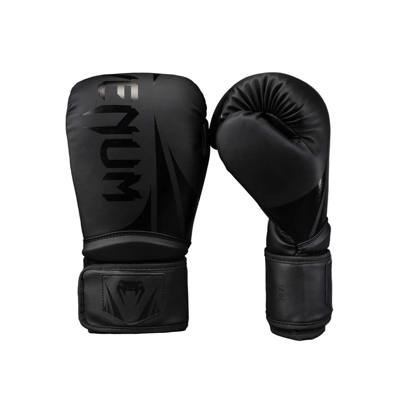 Gants de boxe Venum Challenger 2.5 noirs 10 oz pour débutants et intermédiaires avec mousse triple densité et maintien renforcé du poignet