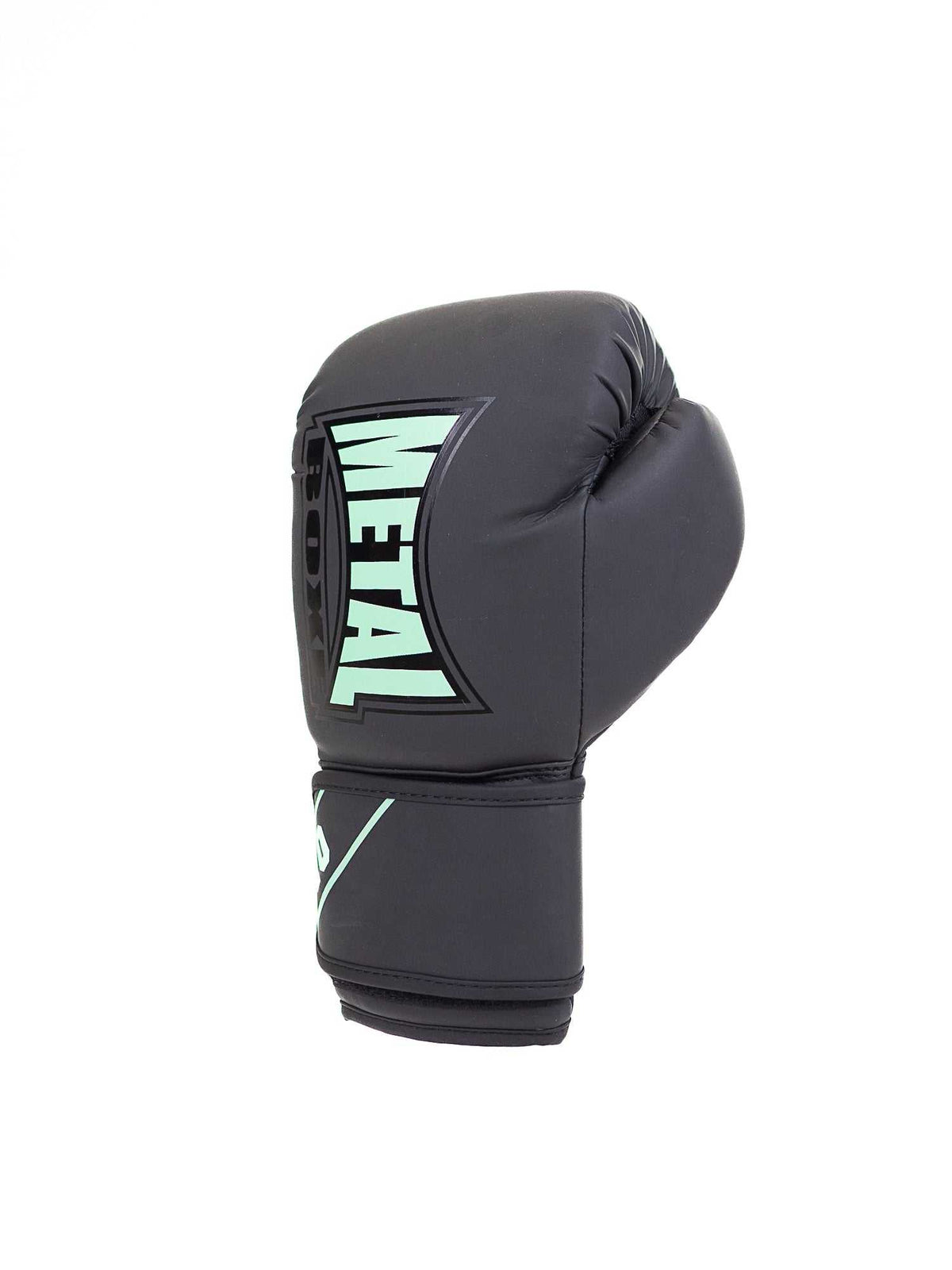 Gants d'entrainement boxe Metal Boxe Starter Deep Waters noirs avec mousse préformée et fermeture velcro