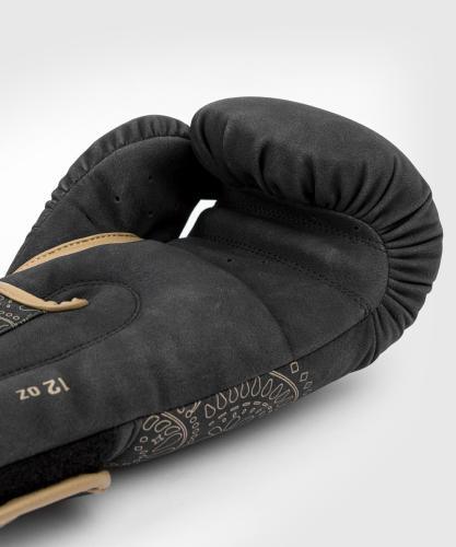 Gants de boxe Santa Muerte Dark Side Venum - Noir/Marron - Boutique des Arts Martiaux et Sports de Combat