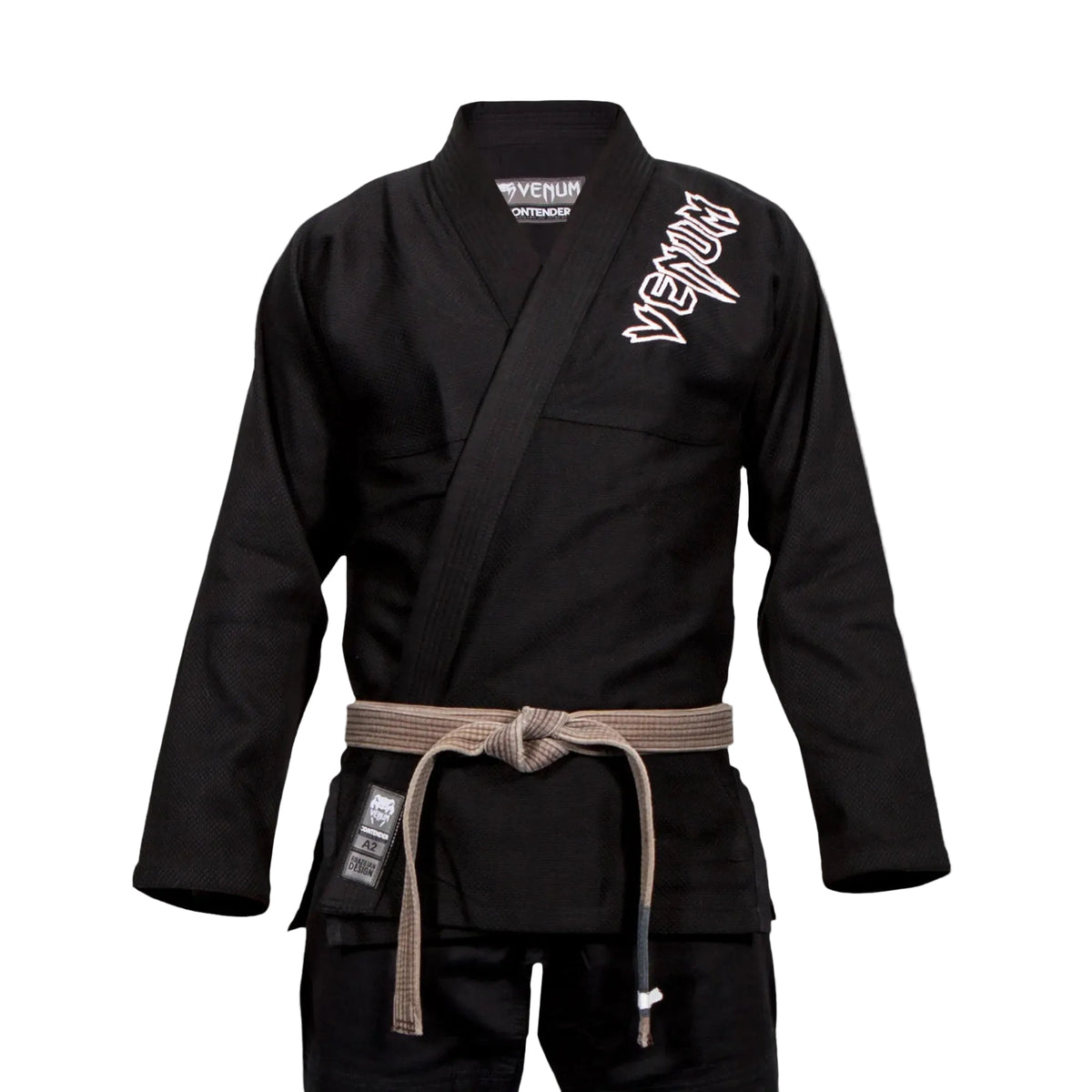 Kimono Jiu Jitsu Brésilien Venum Contender noir, vue face