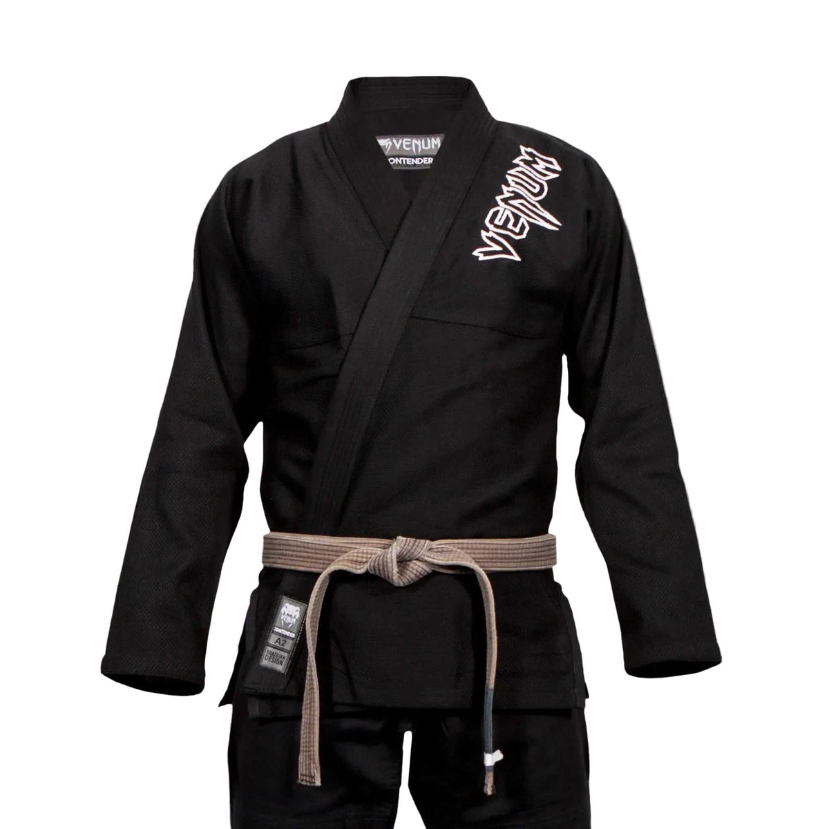 Kimono Jiu Jitsu Brésilien Venum Contender noir, vue face
