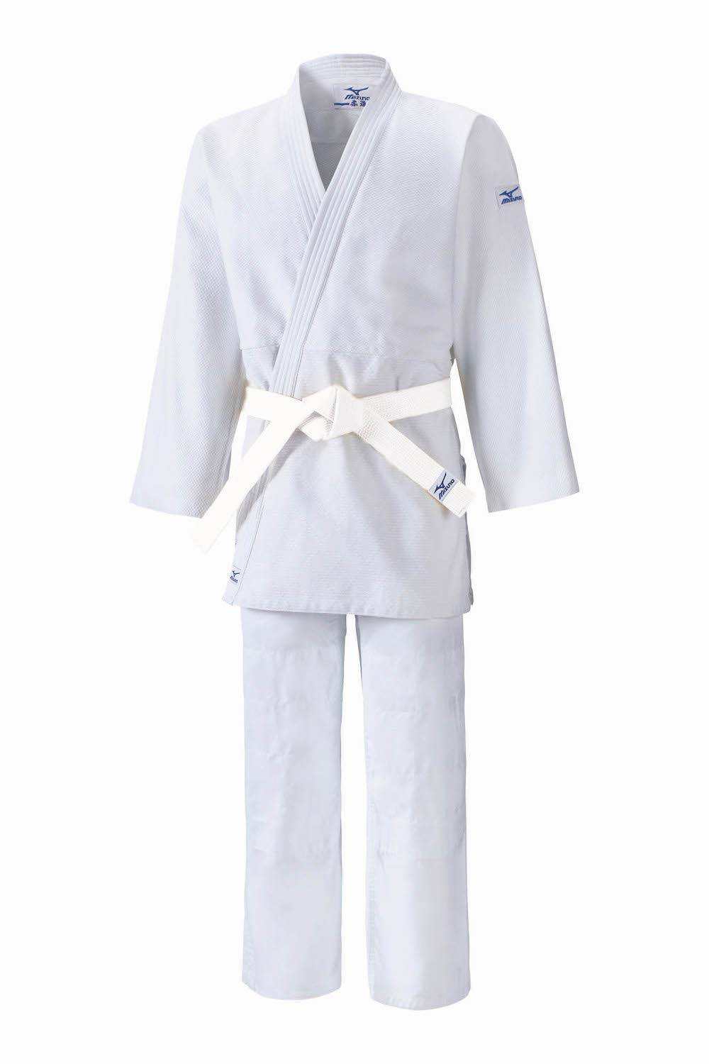 Kimono de judo Mizuno Kodomo blanc avec ceinture incluse pour enfants et débutants