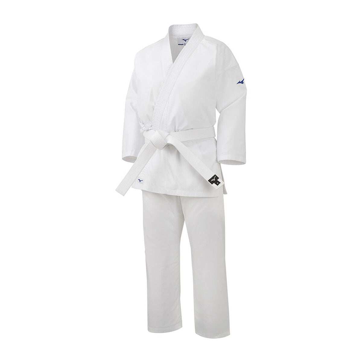 Kimono de karaté Mizuno Kiai blanc avec ceinture d'initiation pour enfant
