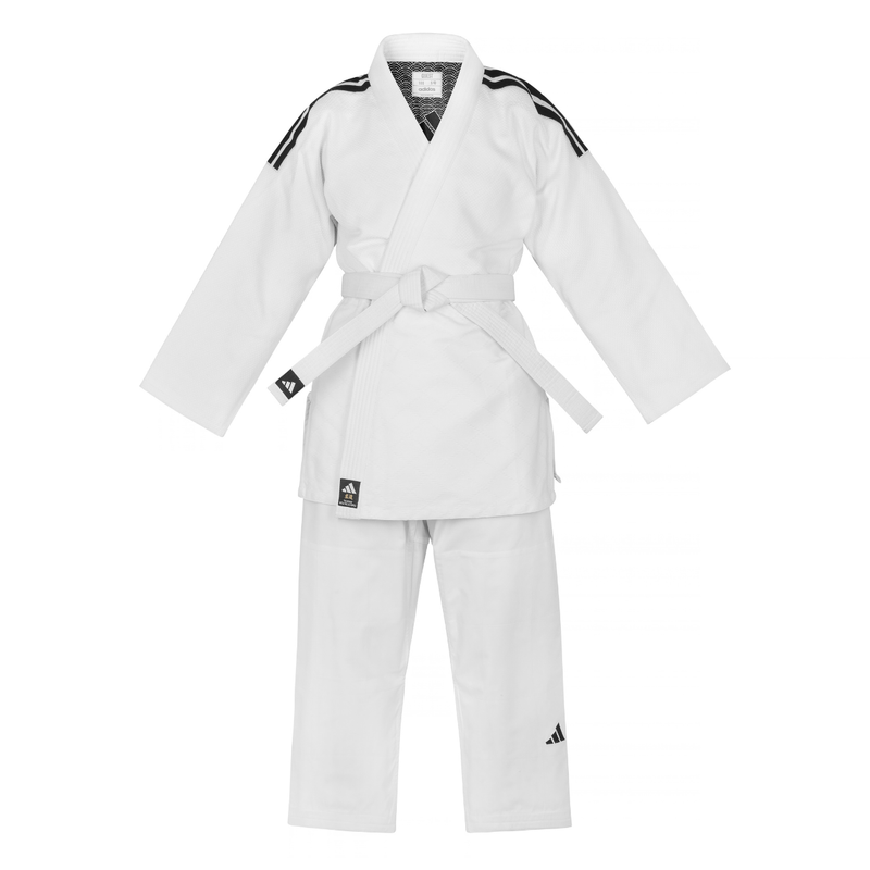 Kimono de Judo Adidas J690 Quest – 690 g/m² - Blanc - Bandes Noires
