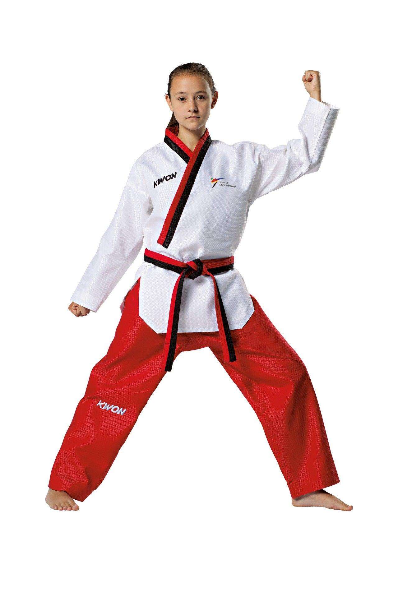 Dobok Poomse WT Junior féminin Kwon | Boutique des Arts Martiaux