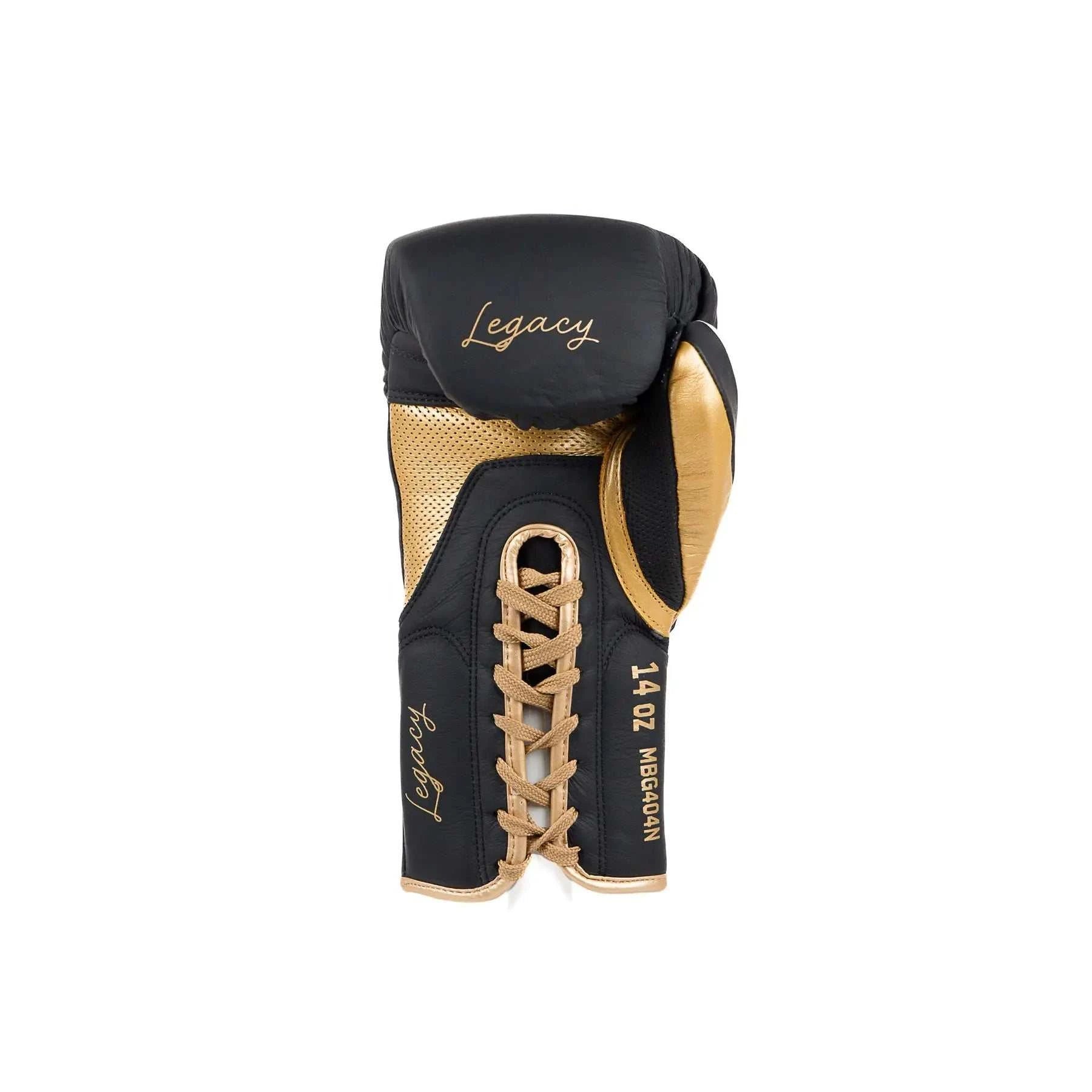 Paire de gants de boxe sparring Metal Boxe Legacy en cuir noir